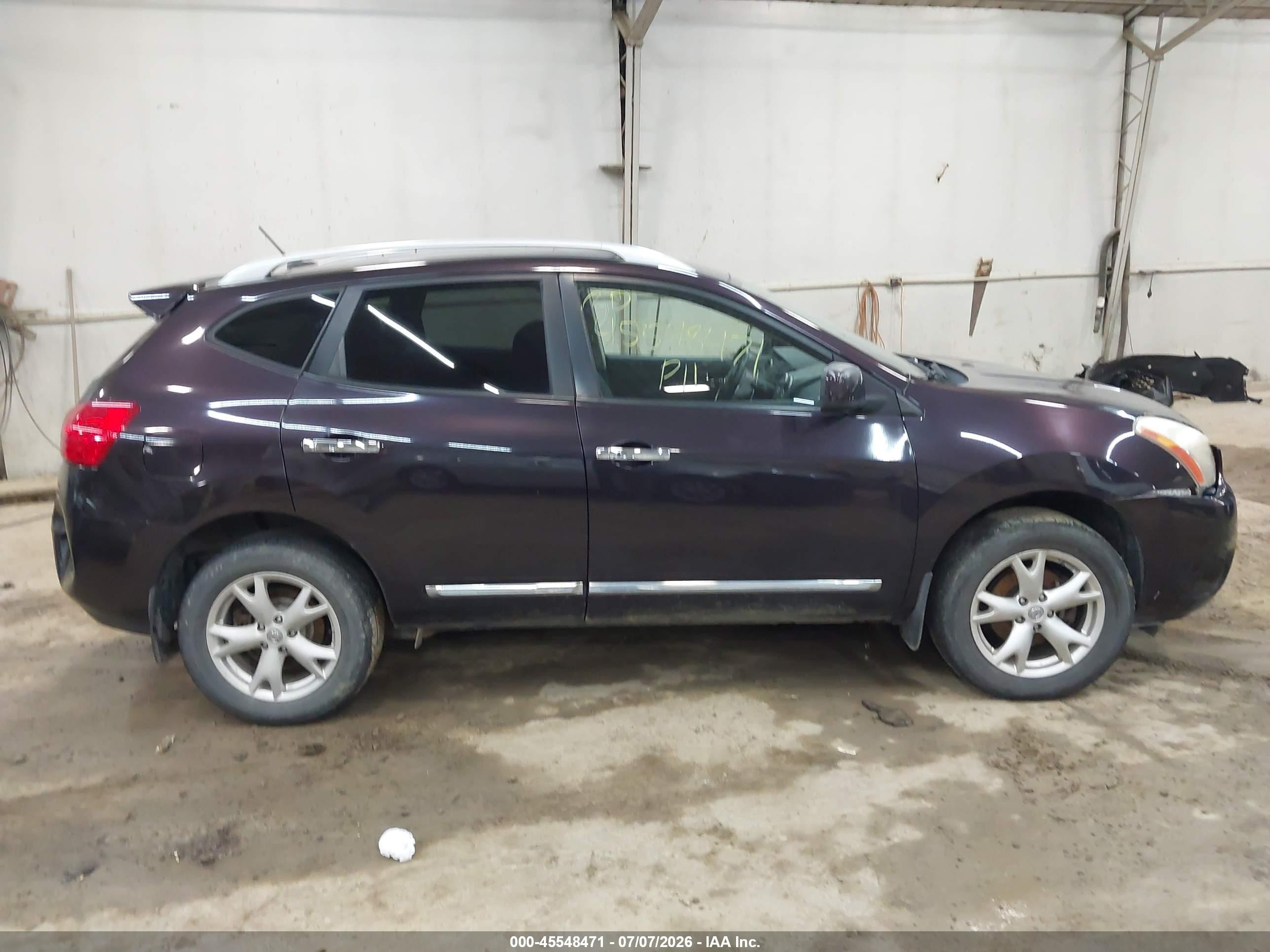 2011 Nissan Rogue Sv Black vin: JN8AS5MV4BW257054