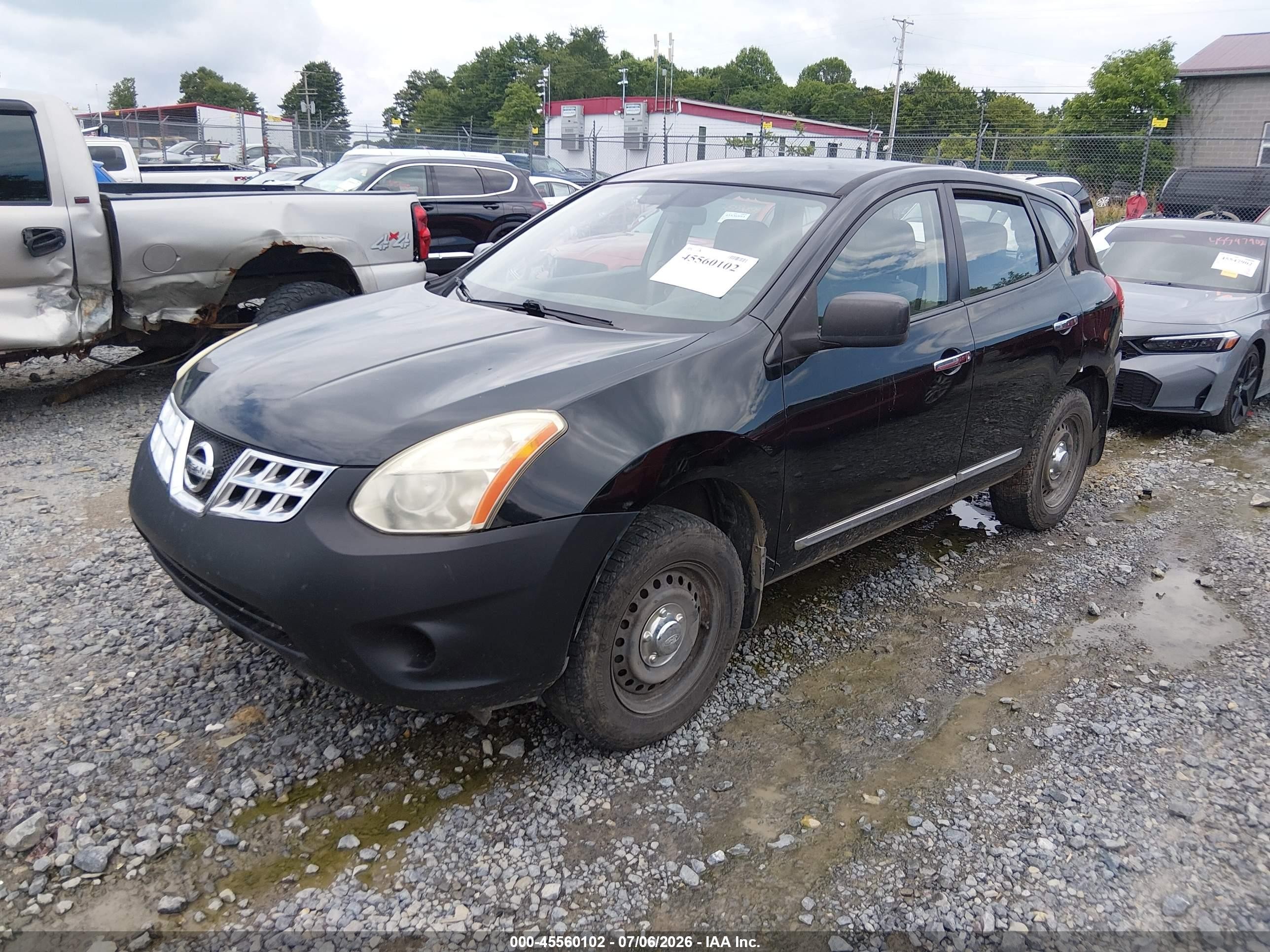 2011 Nissan Rogue S Черный vin: JN8AS5MV4BW257765