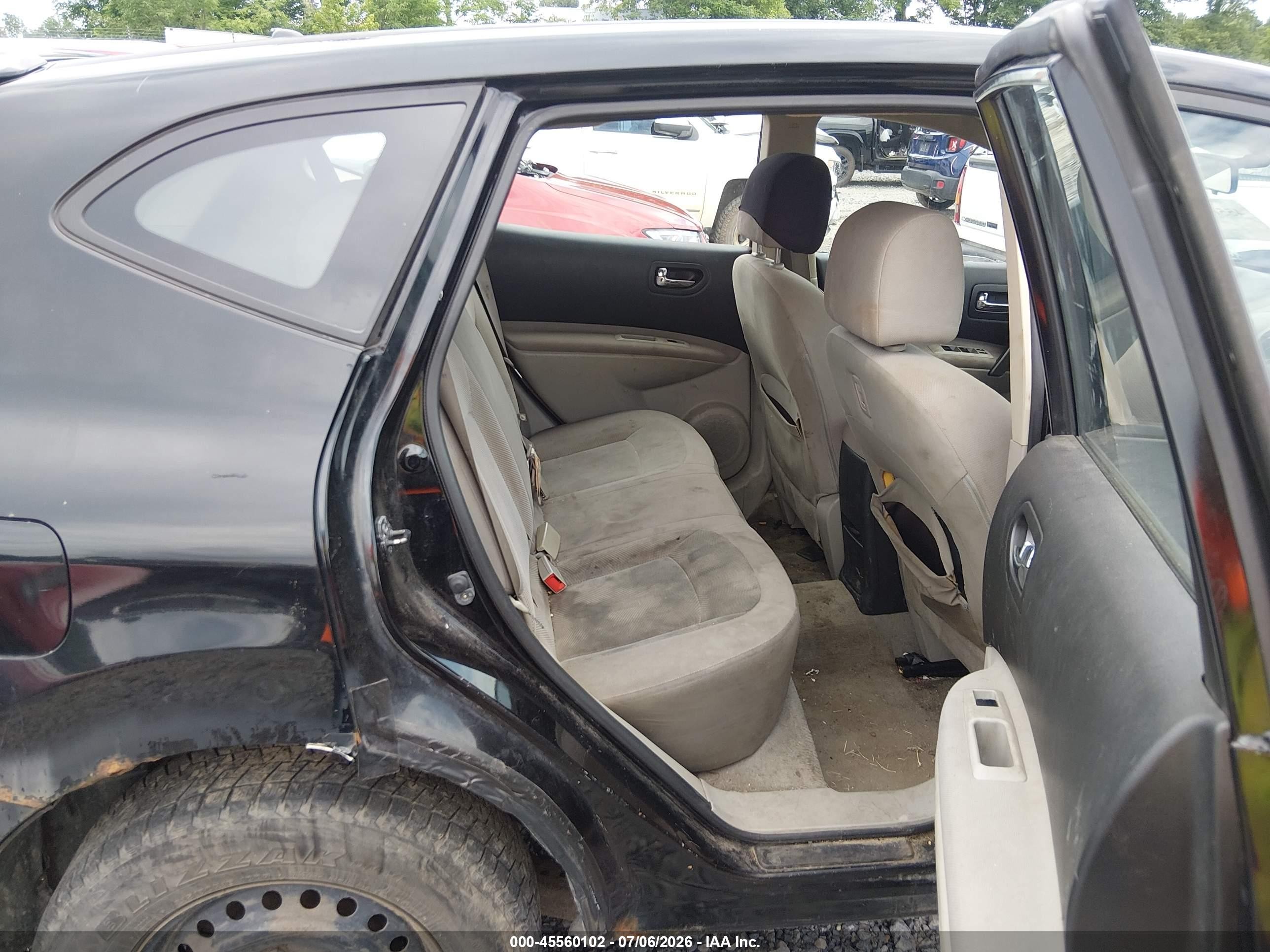 2011 Nissan Rogue S Черный vin: JN8AS5MV4BW257765