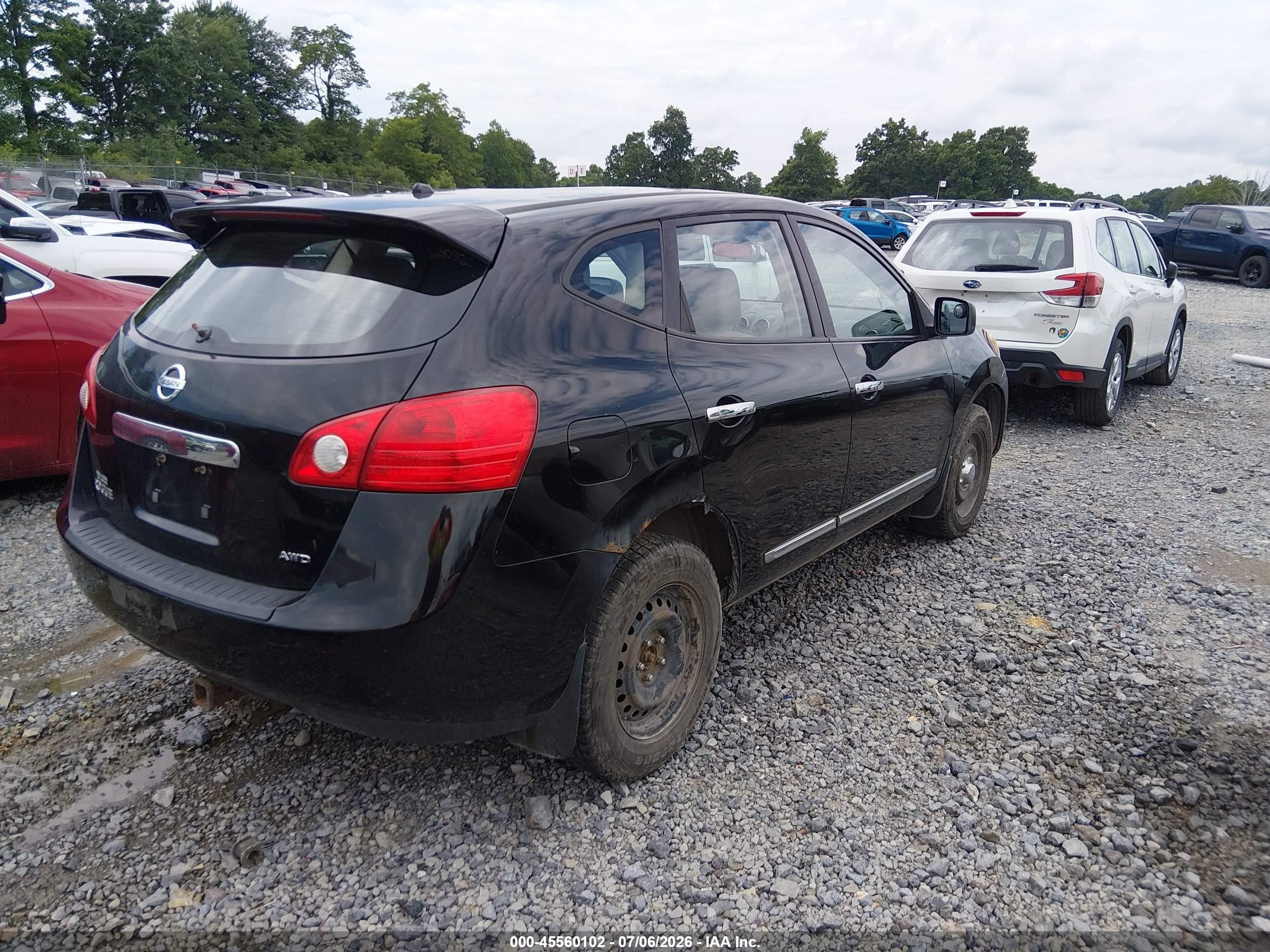 2011 Nissan Rogue S Черный vin: JN8AS5MV4BW257765