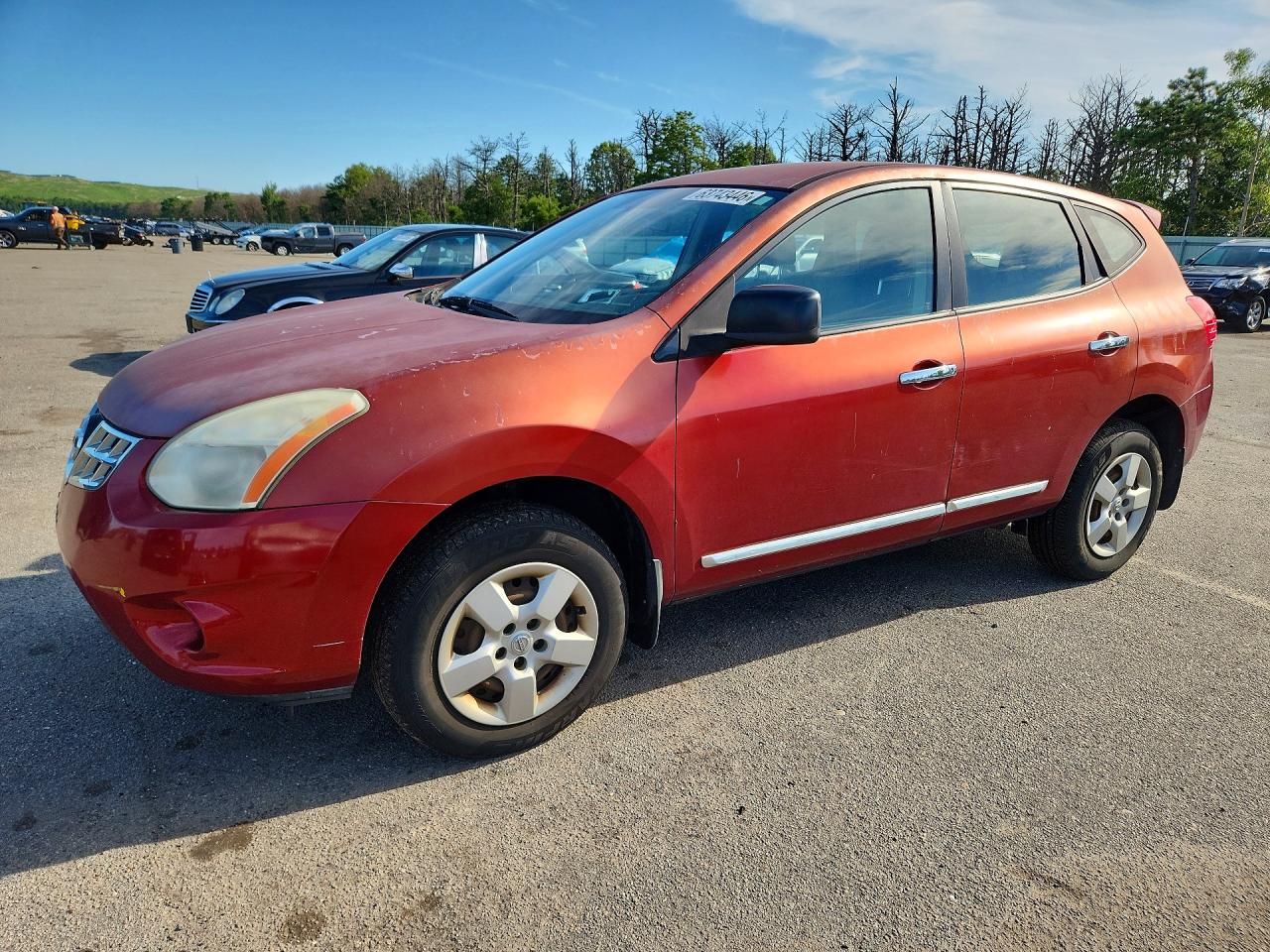 2011 Nissan Rogue S Red vin: JN8AS5MV4BW258382