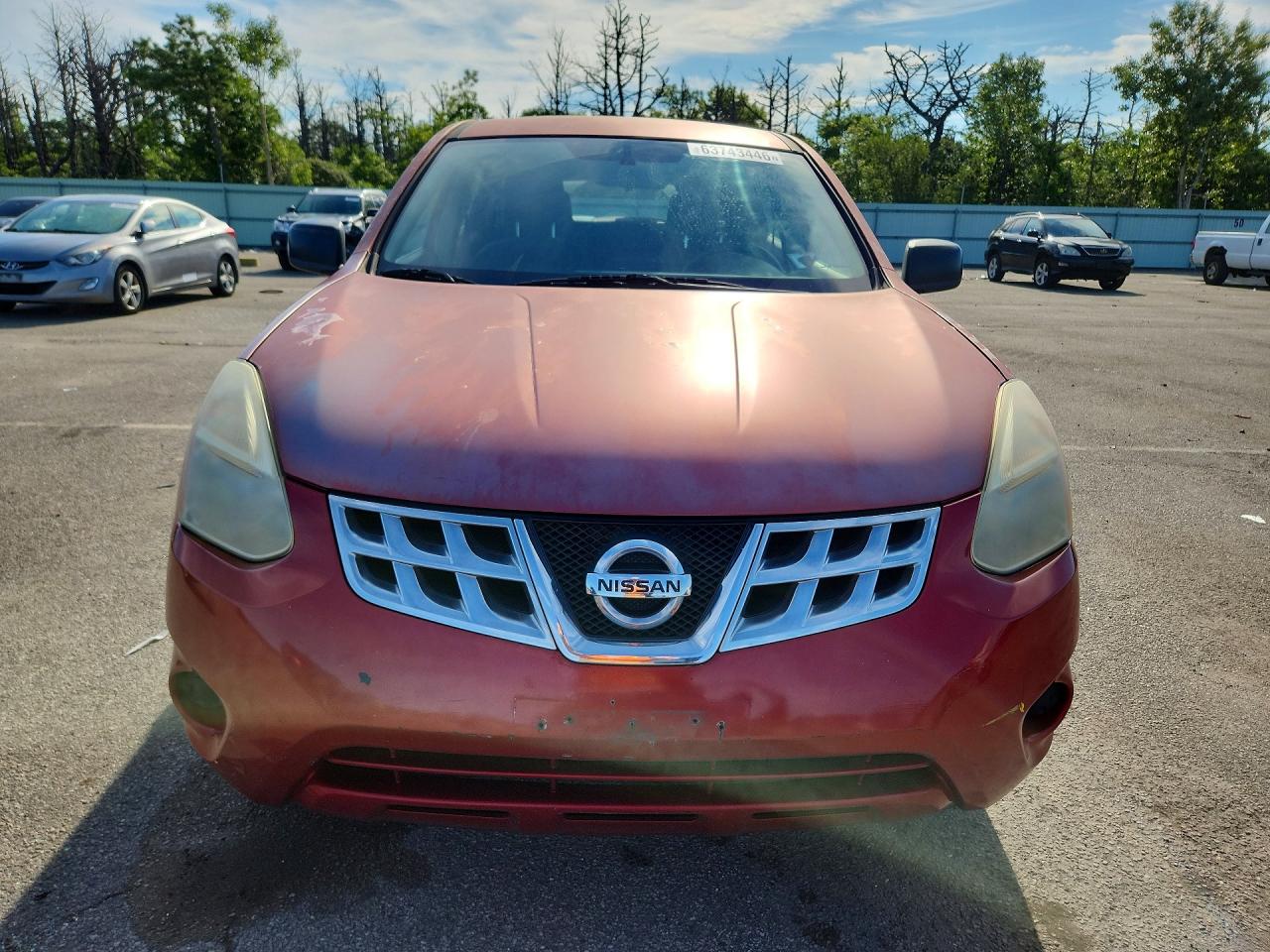 2011 Nissan Rogue S Красный vin: JN8AS5MV4BW258382