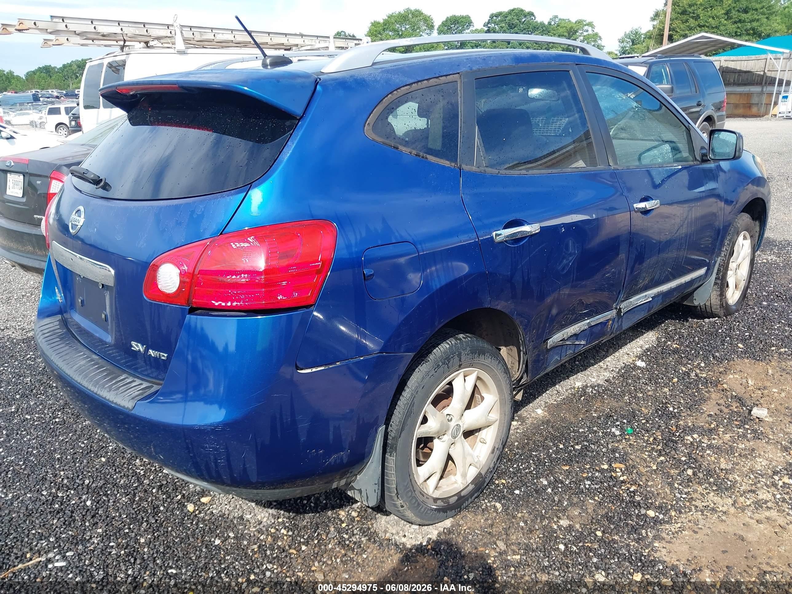 2011 Nissan Rogue Sv Blue vin: JN8AS5MV4BW260746