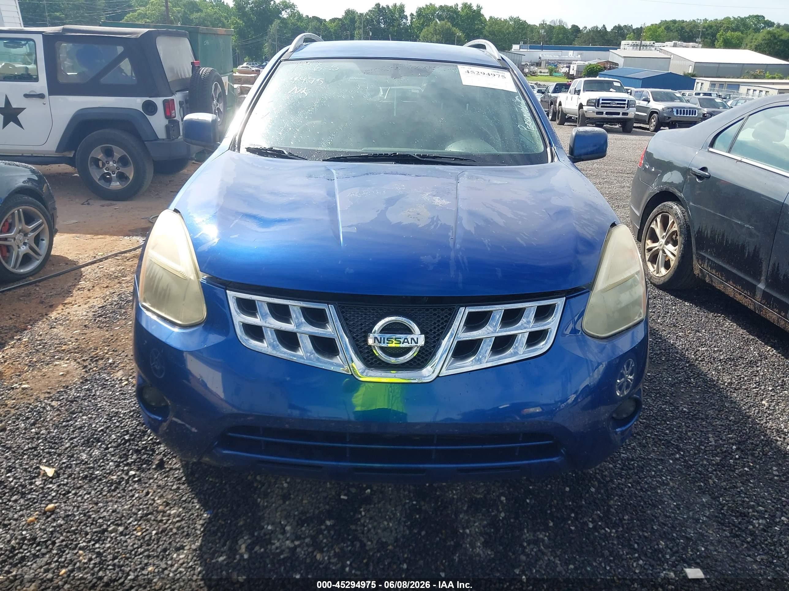2011 Nissan Rogue Sv Blue vin: JN8AS5MV4BW260746