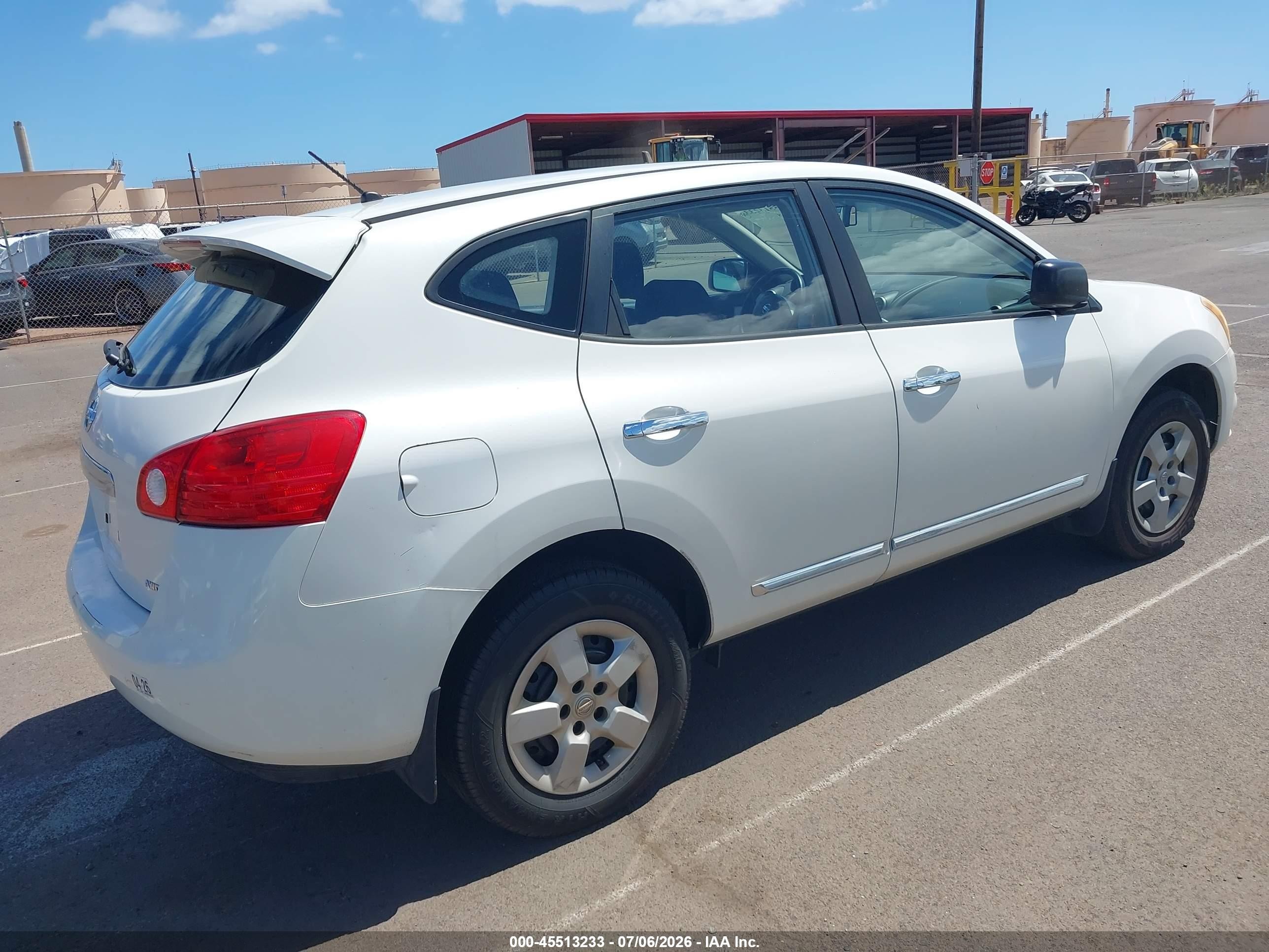 2011 Nissan Rogue S White vin: JN8AS5MV4BW273089