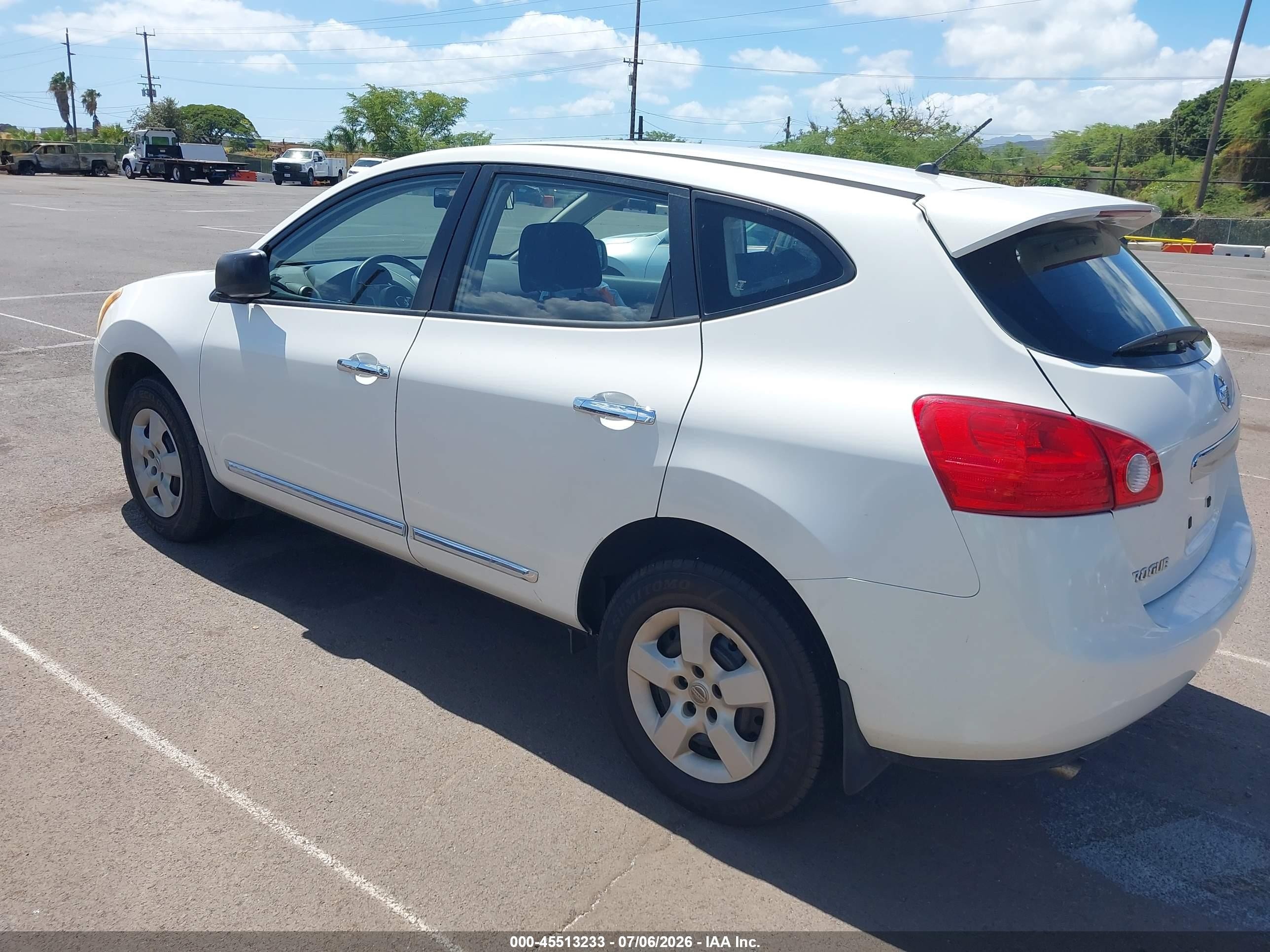 2011 Nissan Rogue S White vin: JN8AS5MV4BW273089