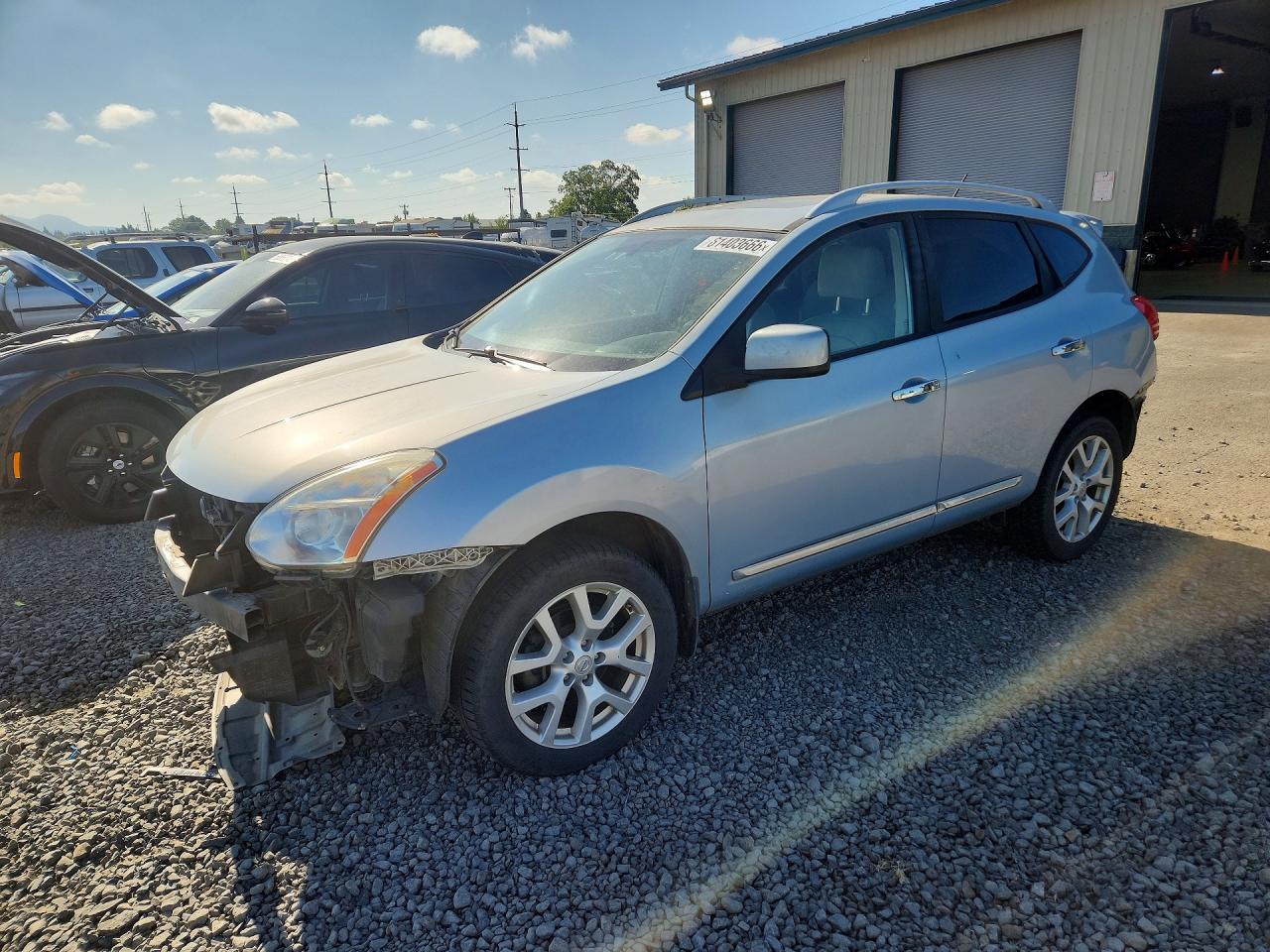 2011 Nissan Rogue S Silver vin: JN8AS5MV4BW274226