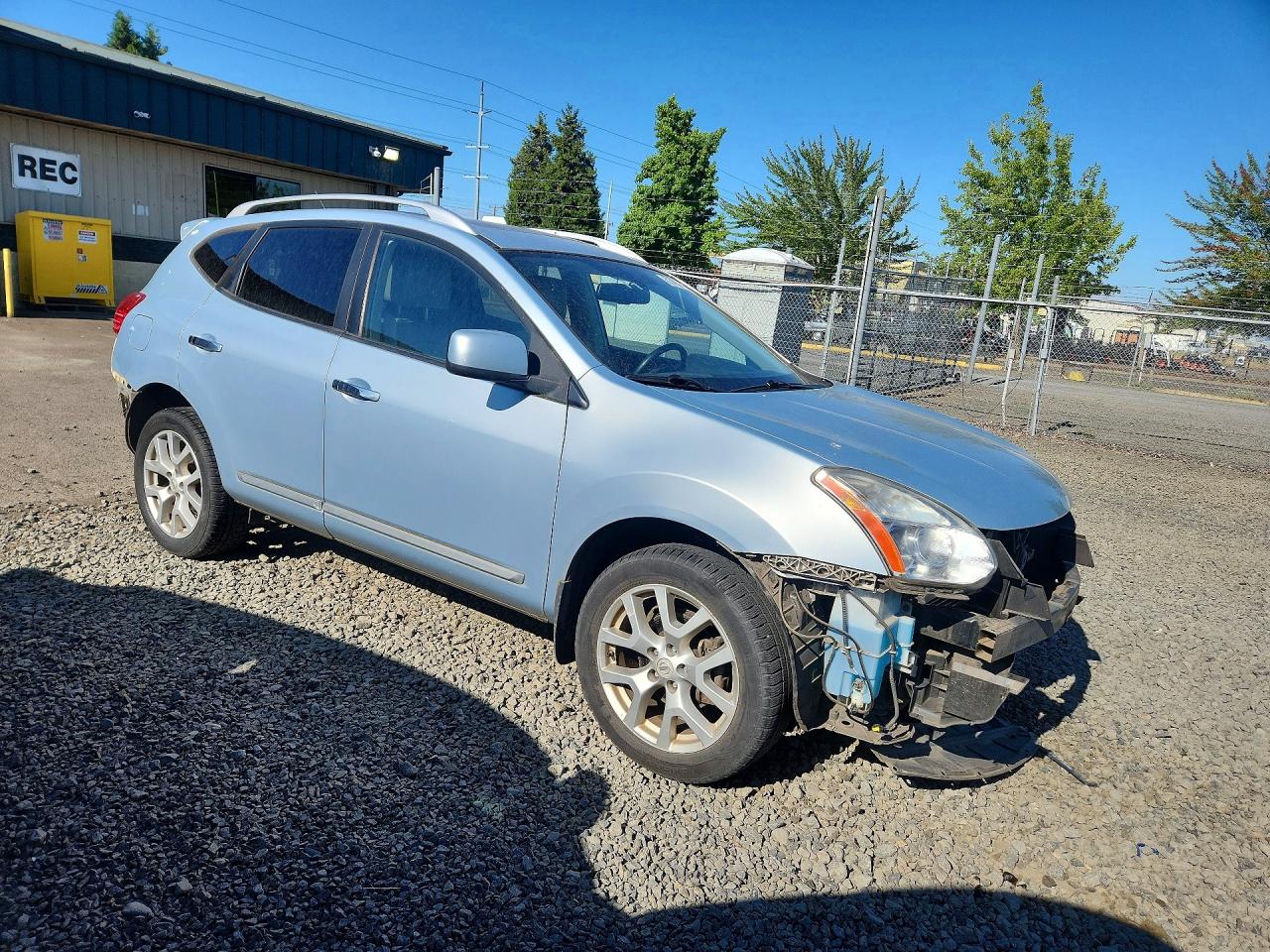 2011 Nissan Rogue S Silver vin: JN8AS5MV4BW274226