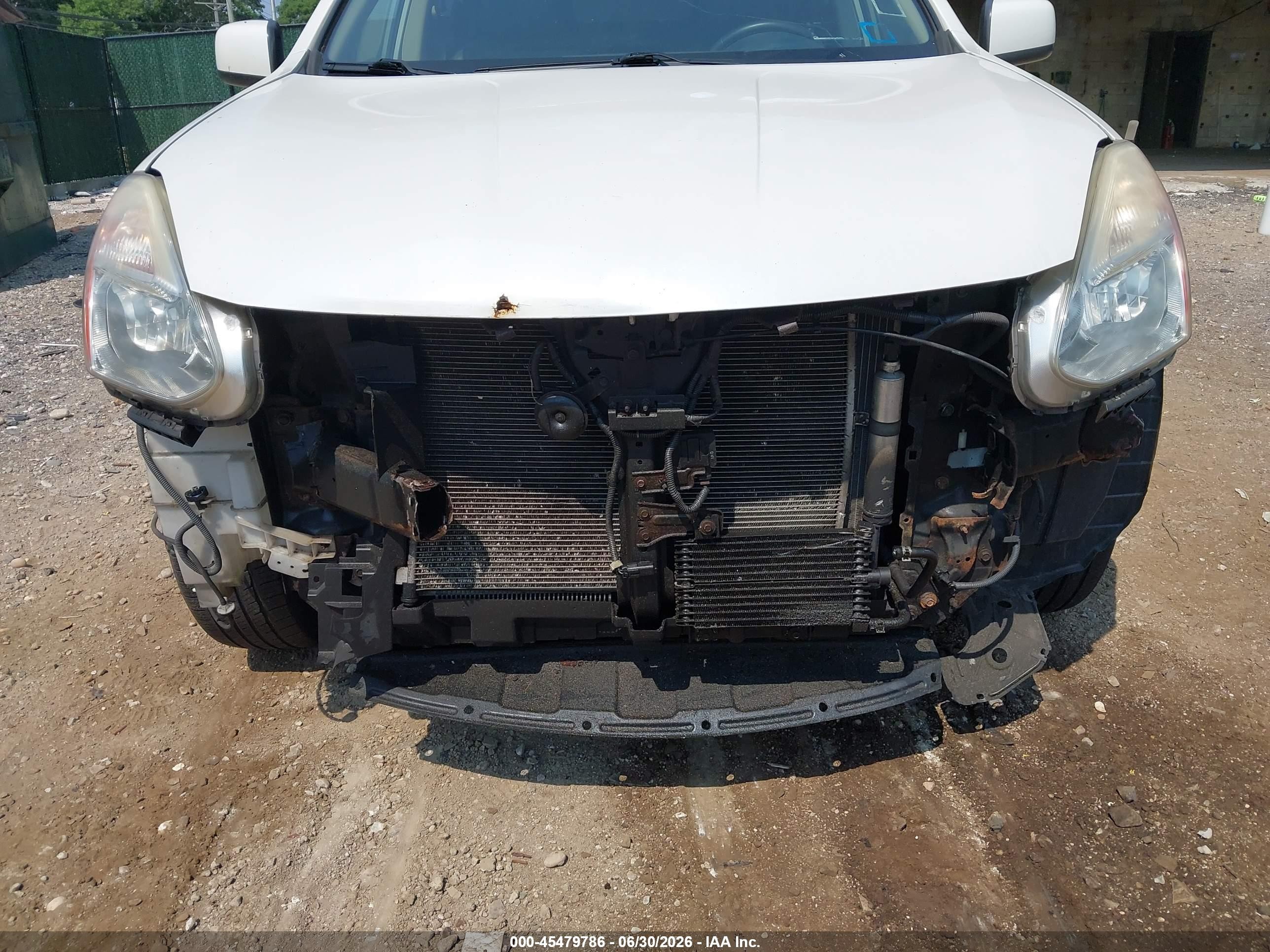 2011 Nissan Rogue Sv White vin: JN8AS5MV4BW287297