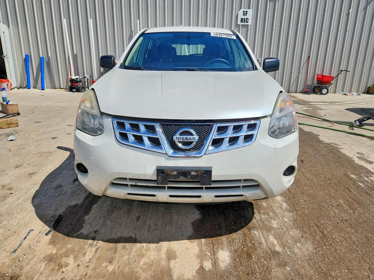 2011 Nissan Rogue S White vin: JN8AS5MV4BW298008
