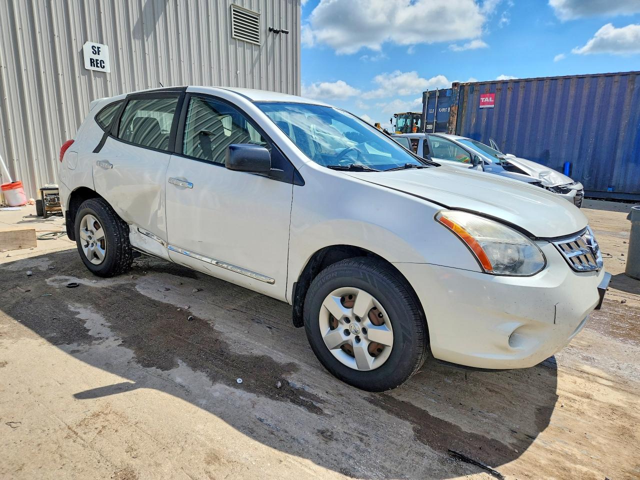 2011 Nissan Rogue S White vin: JN8AS5MV4BW298008