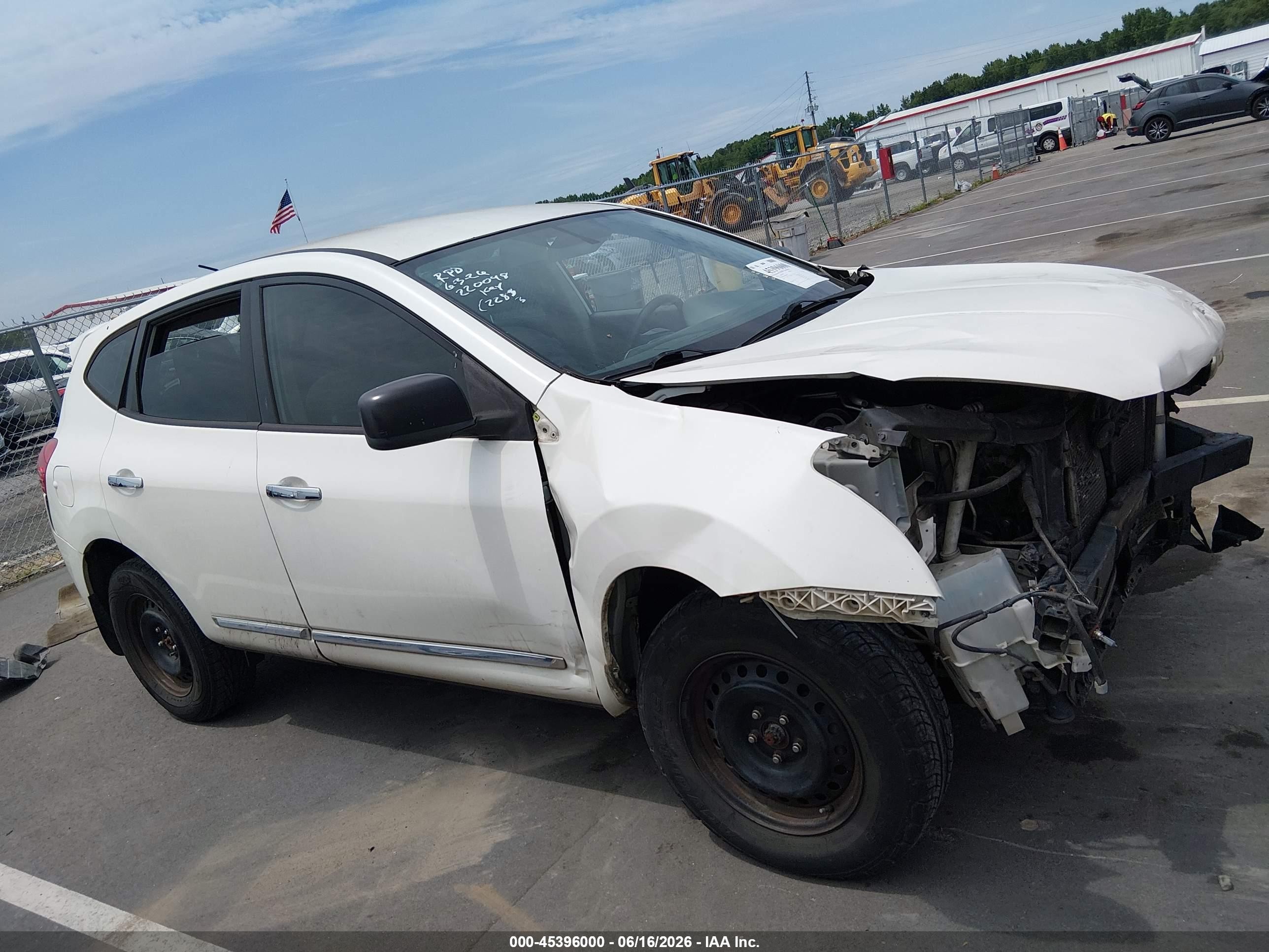 2011 Nissan Rogue S White vin: JN8AS5MV4BW302283