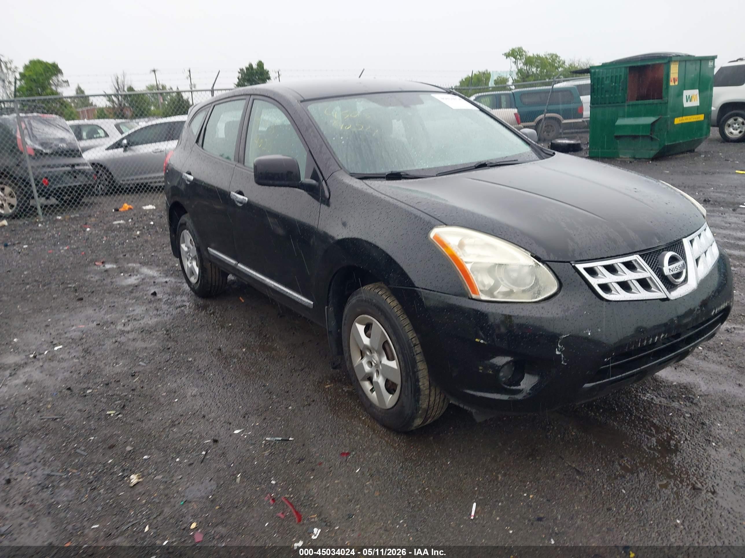 2011 Nissan Rogue S Black vin: JN8AS5MV4BW663111
