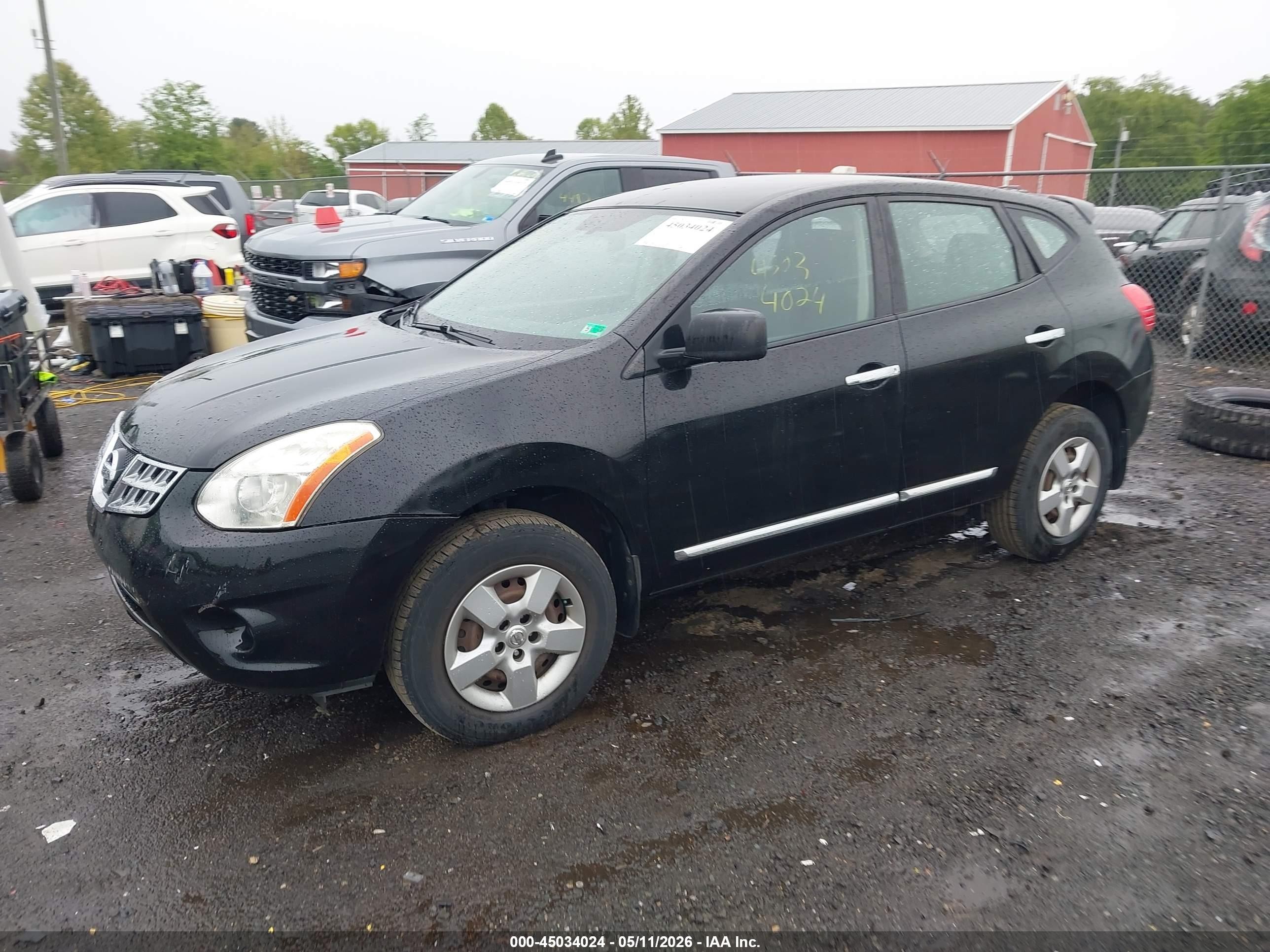 2011 Nissan Rogue S Black vin: JN8AS5MV4BW663111