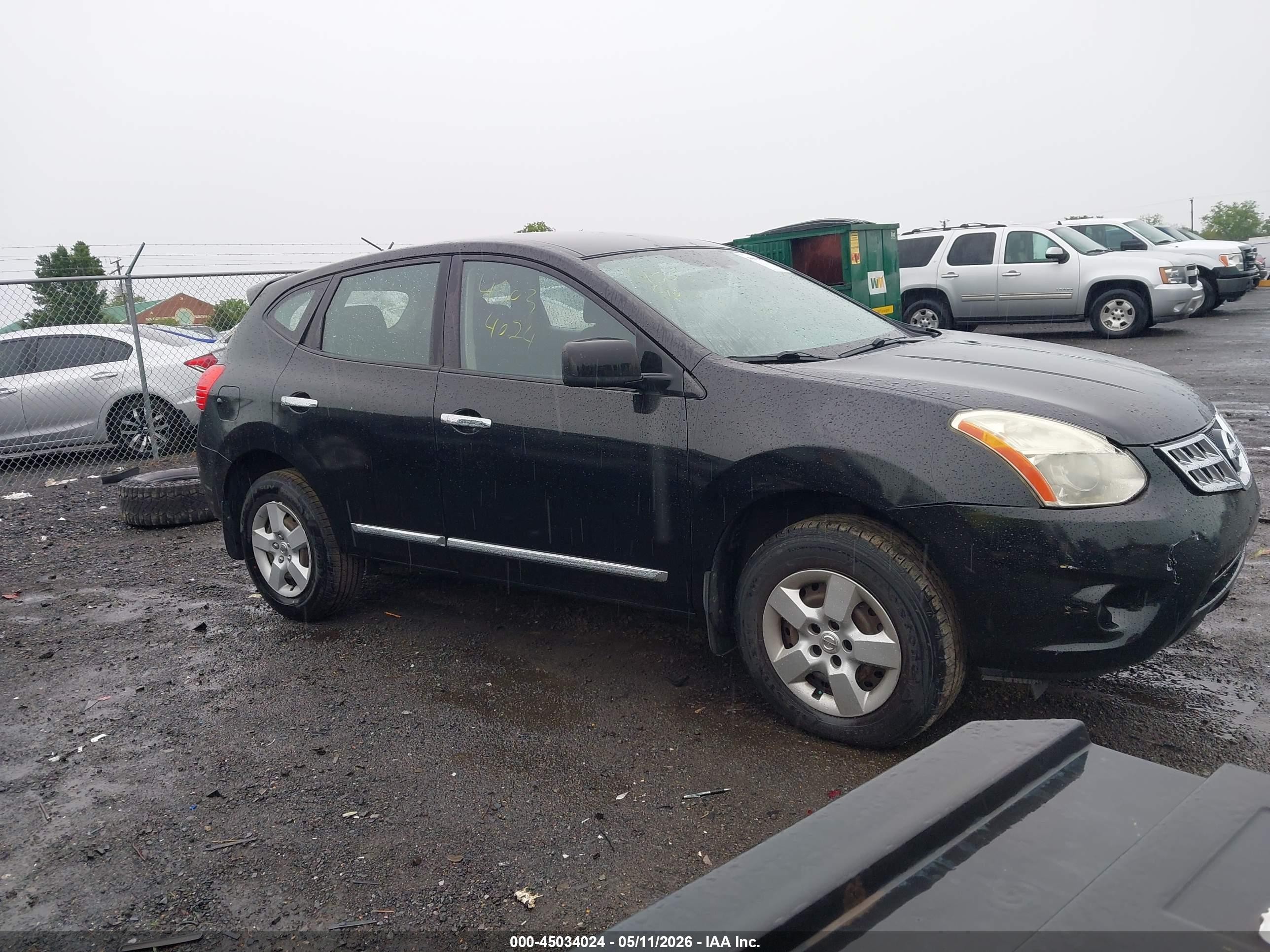 2011 Nissan Rogue S Black vin: JN8AS5MV4BW663111
