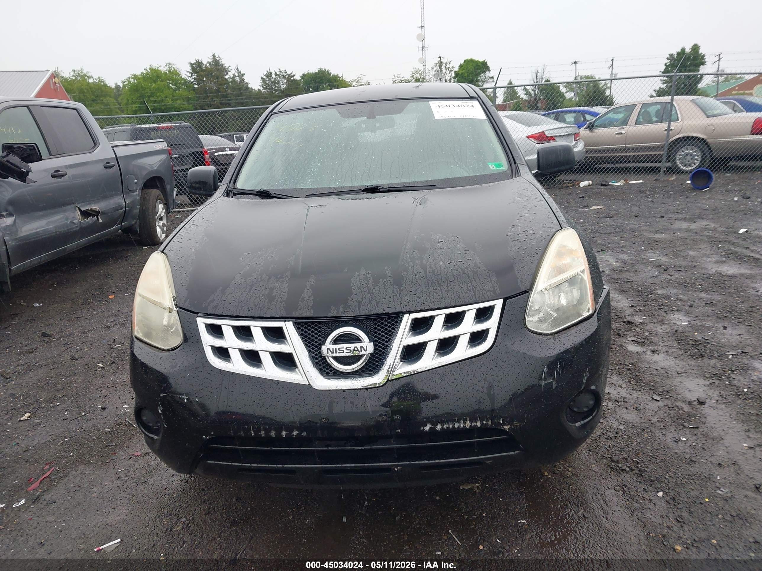 2011 Nissan Rogue S Black vin: JN8AS5MV4BW663111