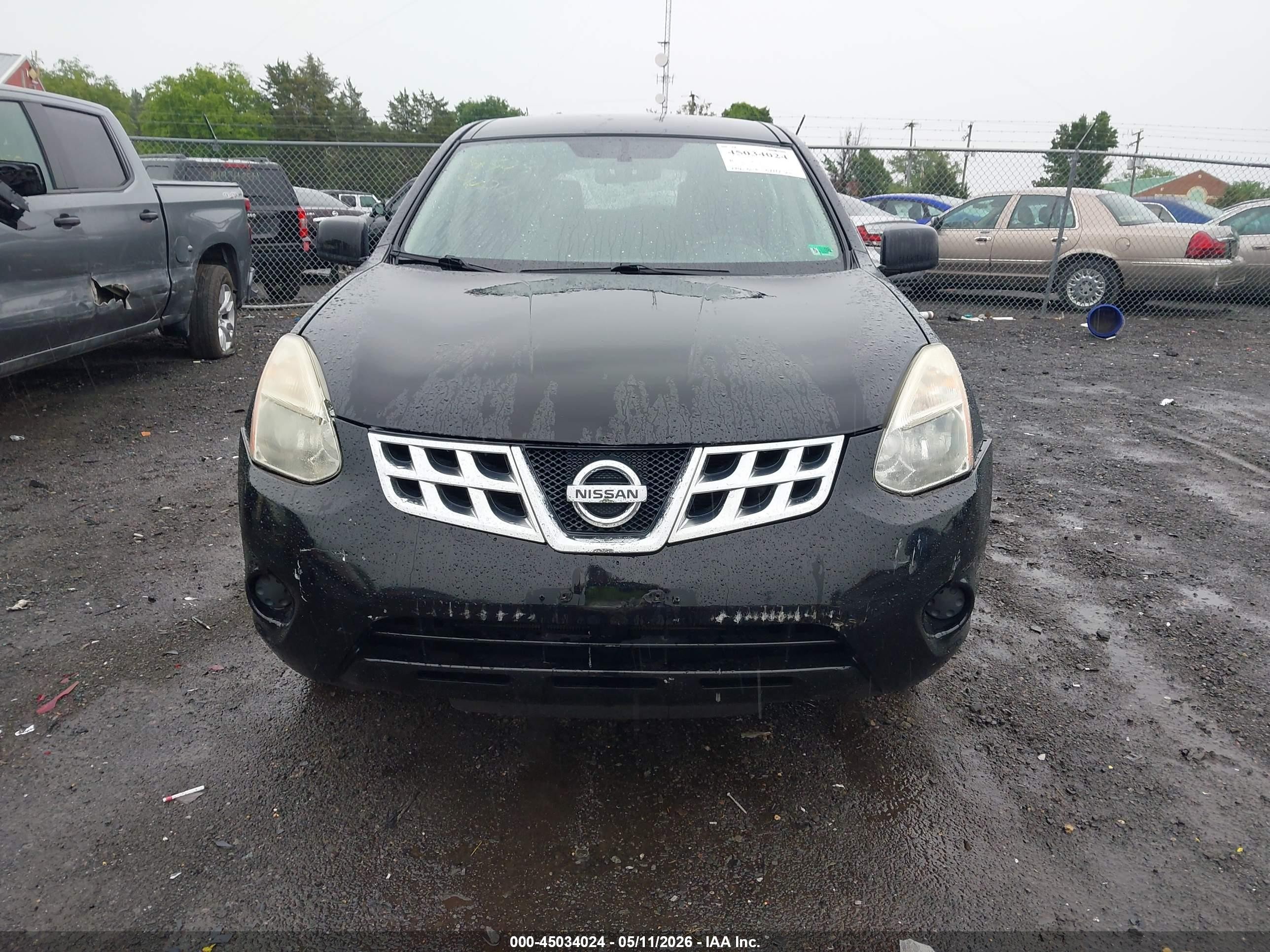 2011 Nissan Rogue S Black vin: JN8AS5MV4BW663111