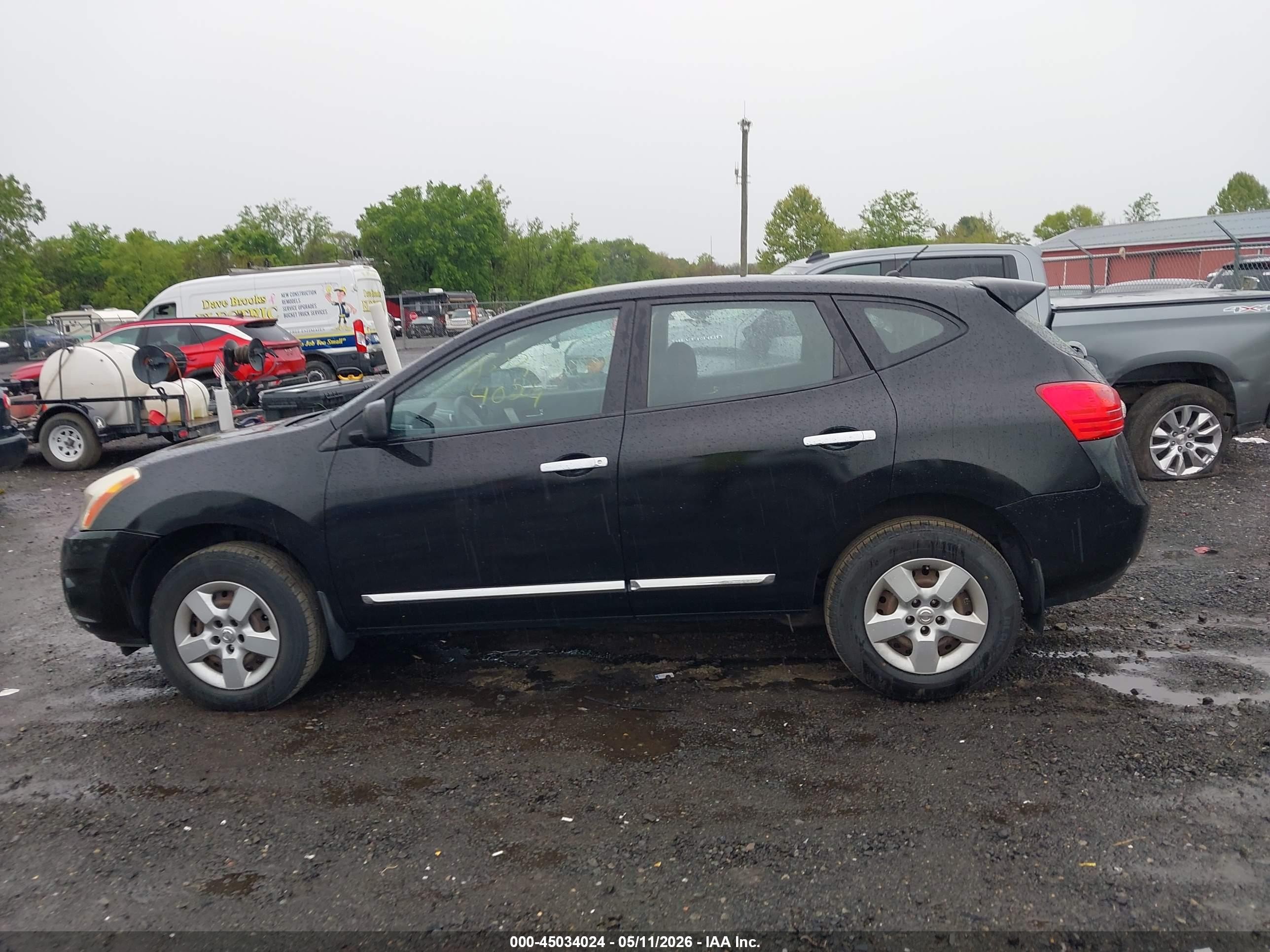 2011 Nissan Rogue S Black vin: JN8AS5MV4BW663111