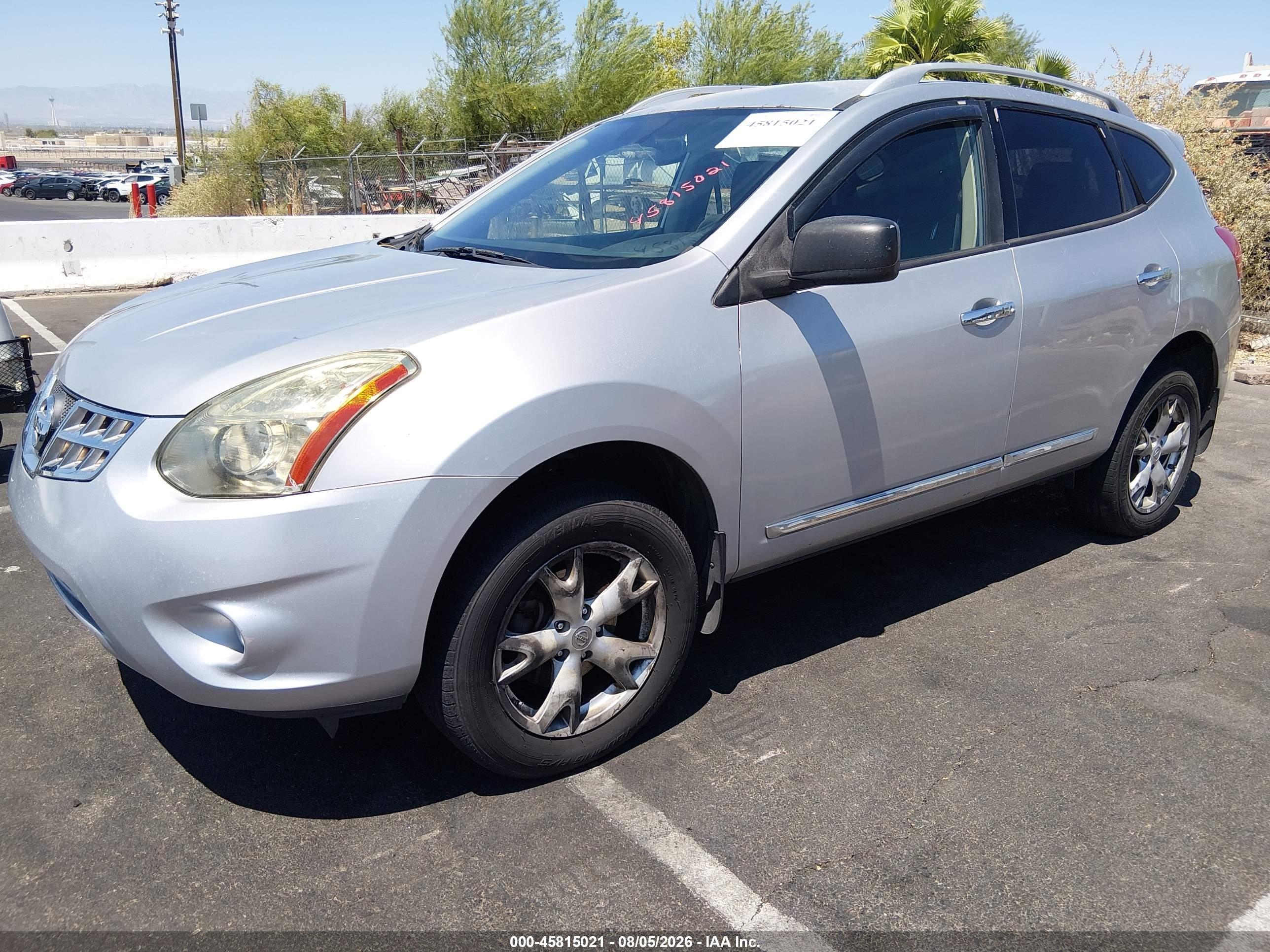 2011 Nissan Rogue Sv Серебряный vin: JN8AS5MV4BW667563
