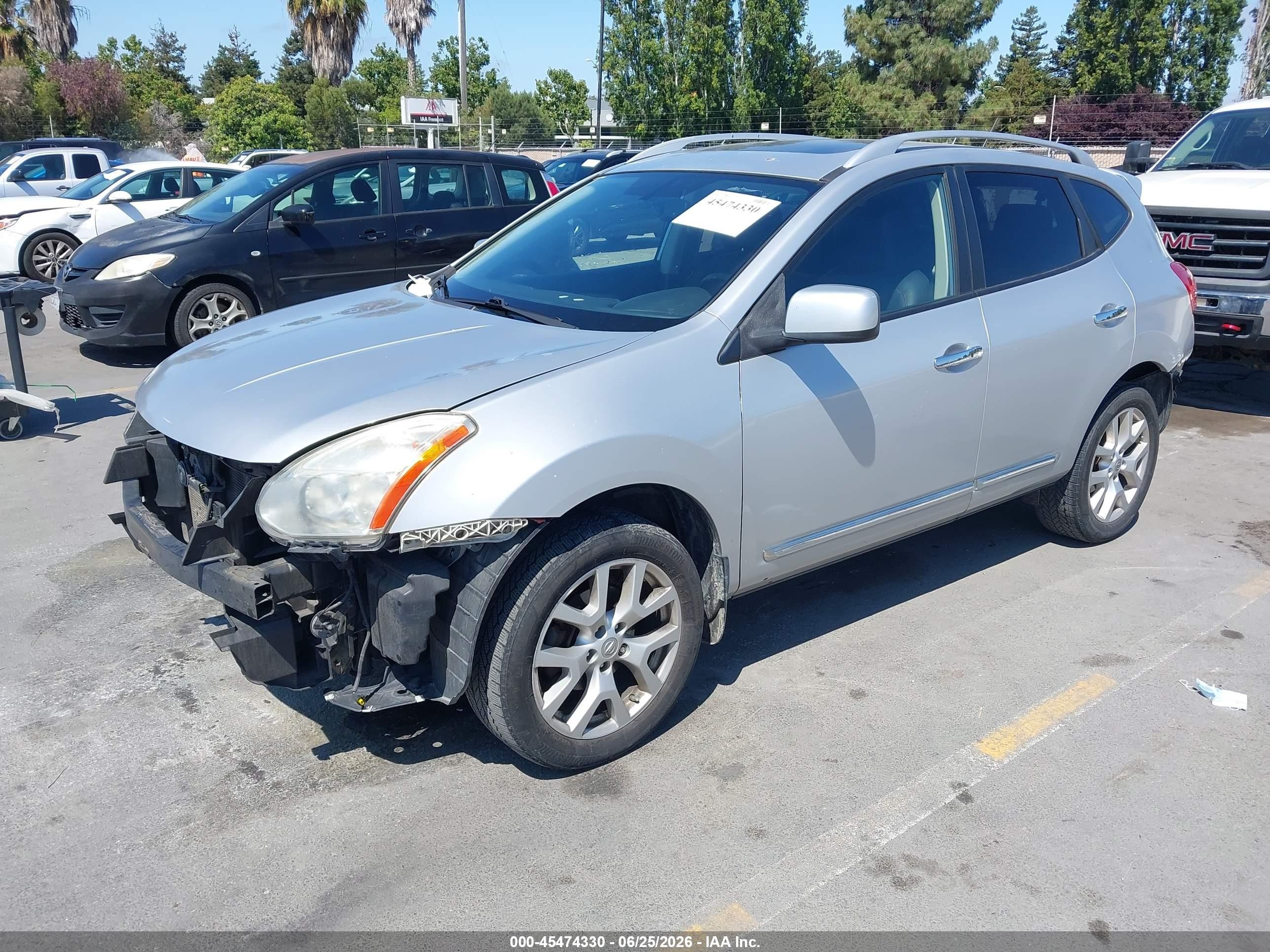 2011 Nissan Rogue Sv Silver vin: JN8AS5MV4BW668728