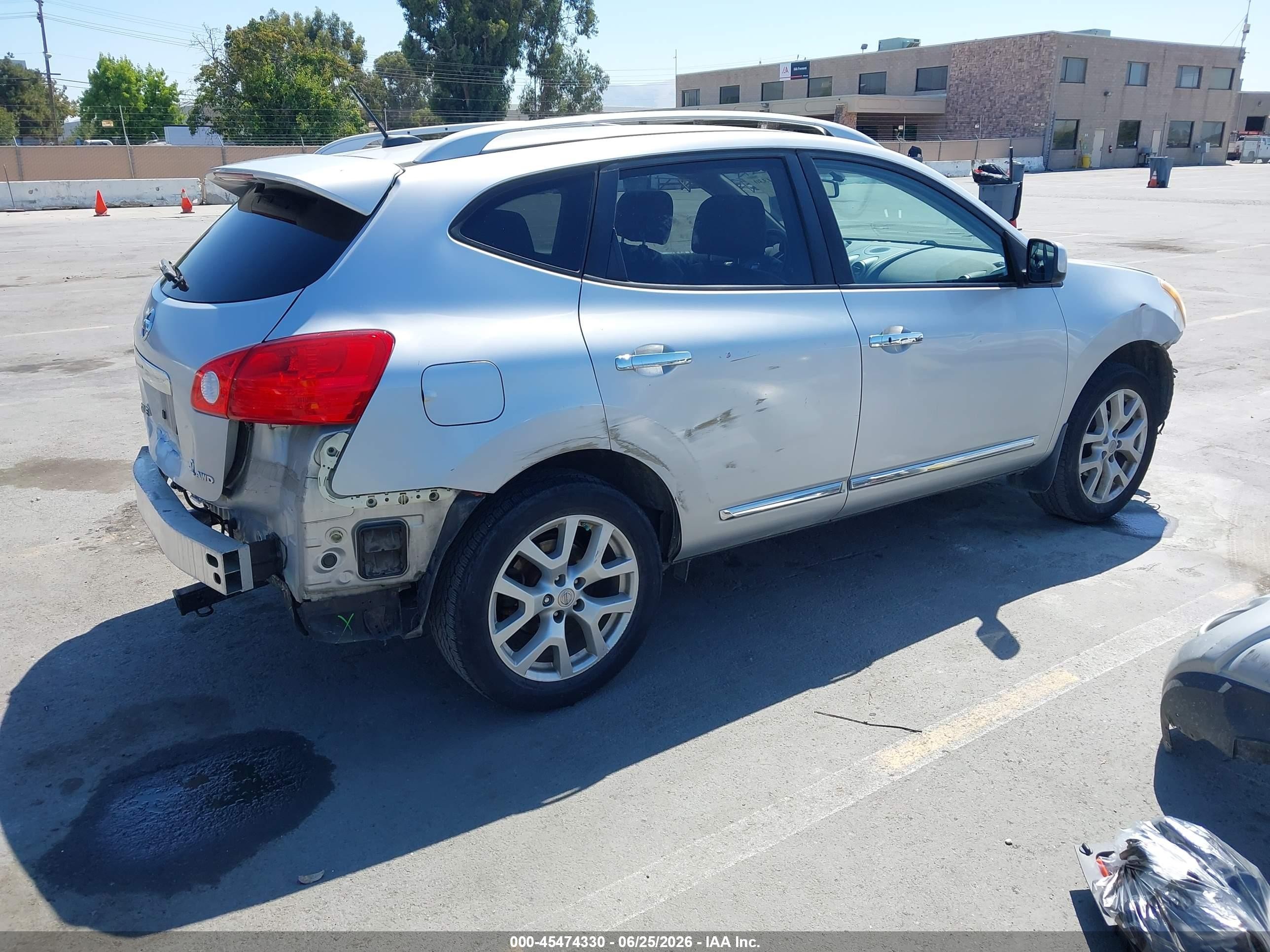 2011 Nissan Rogue Sv Silver vin: JN8AS5MV4BW668728