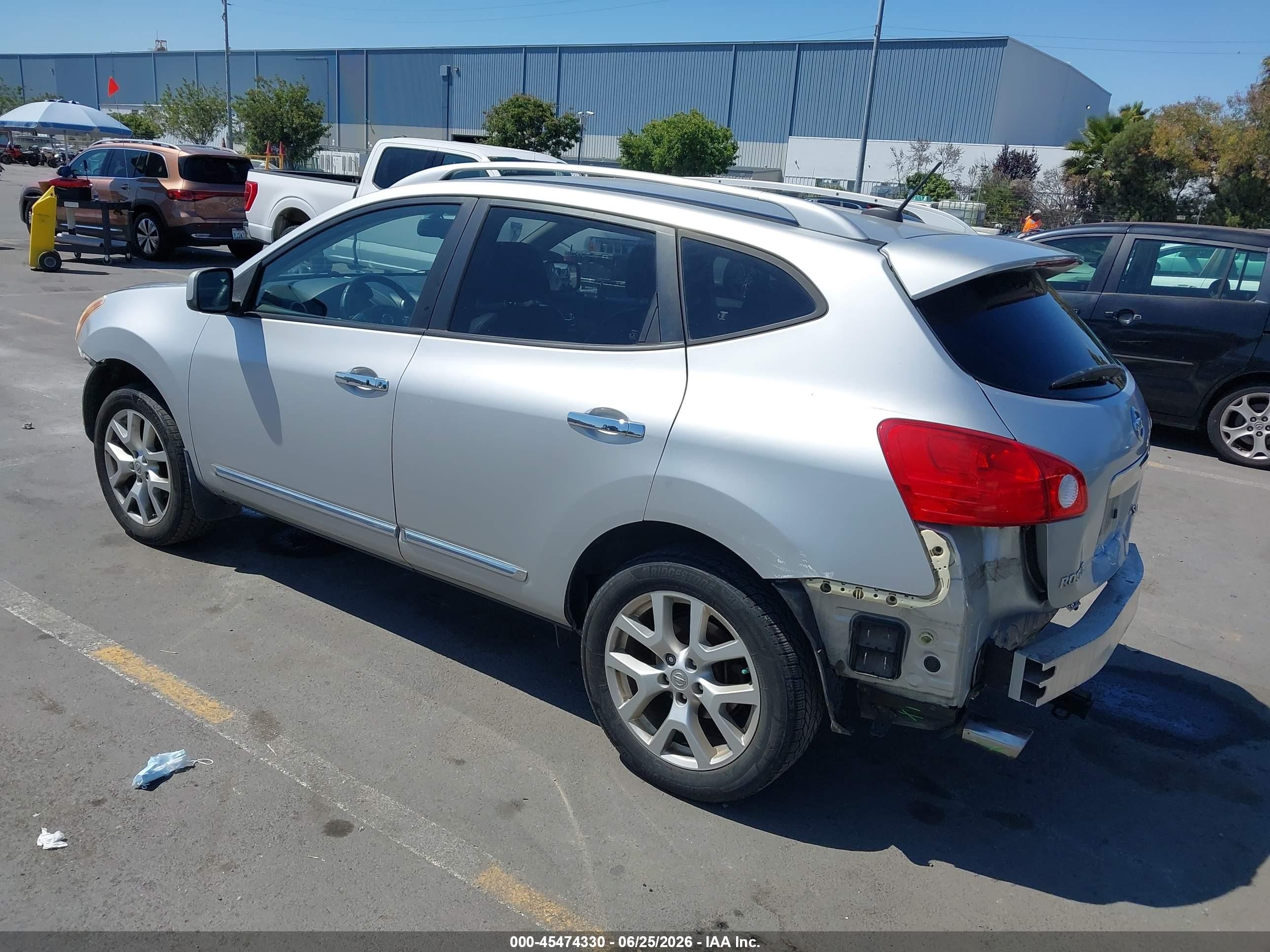 2011 Nissan Rogue Sv Silver vin: JN8AS5MV4BW668728