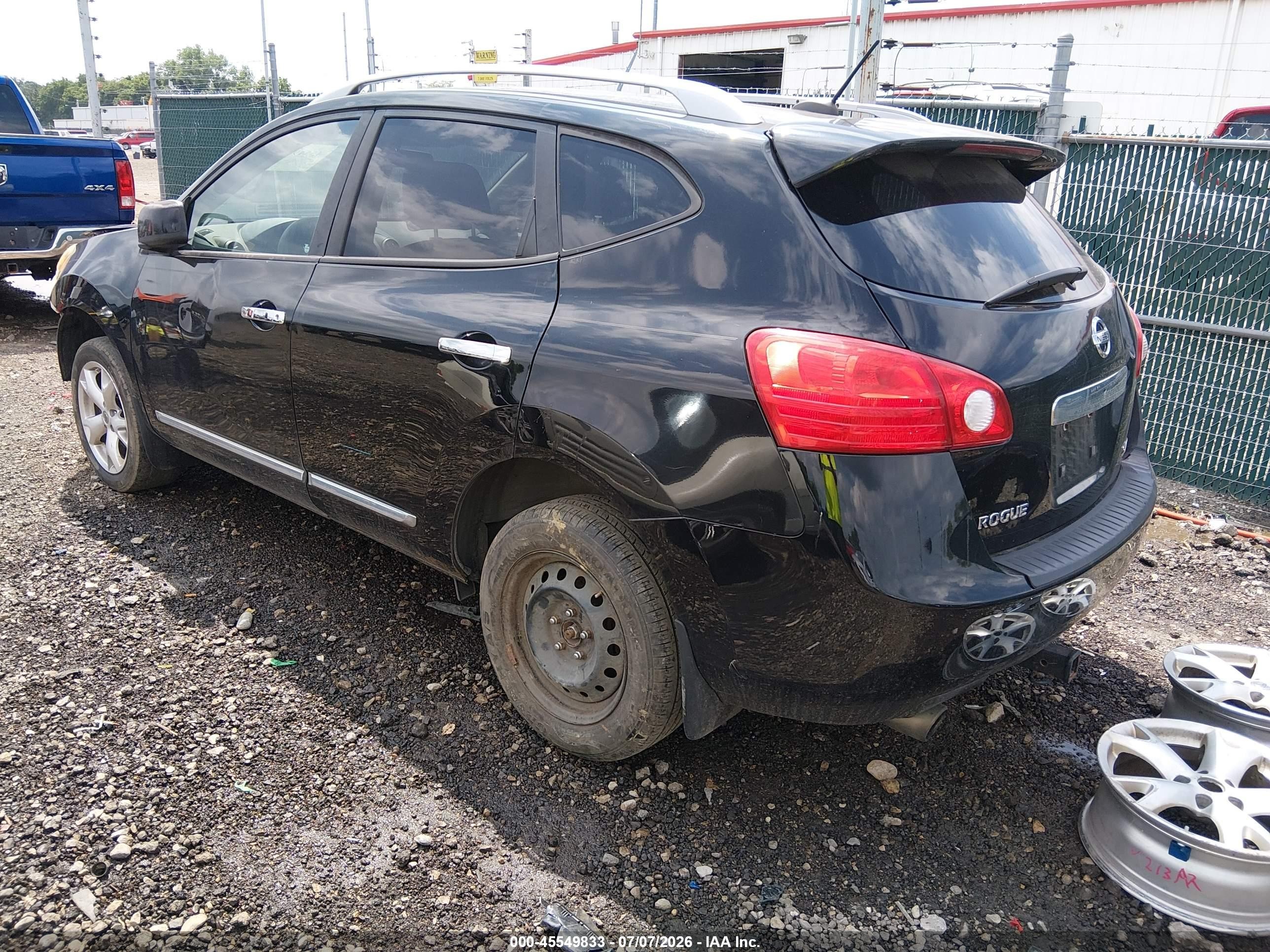 2011 Nissan Rogue Sv Black vin: JN8AS5MV4BW675310