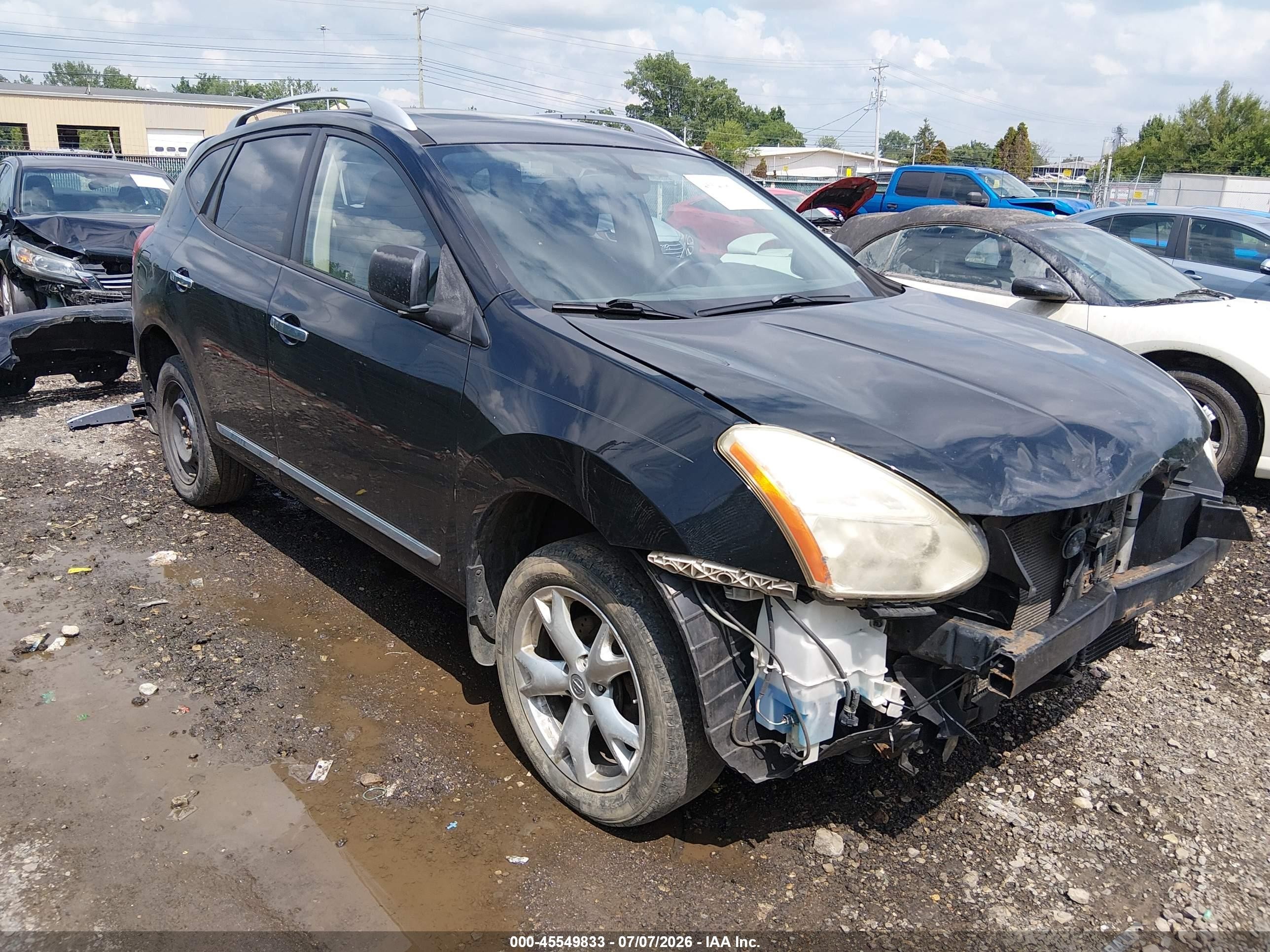 2011 Nissan Rogue Sv Black vin: JN8AS5MV4BW675310