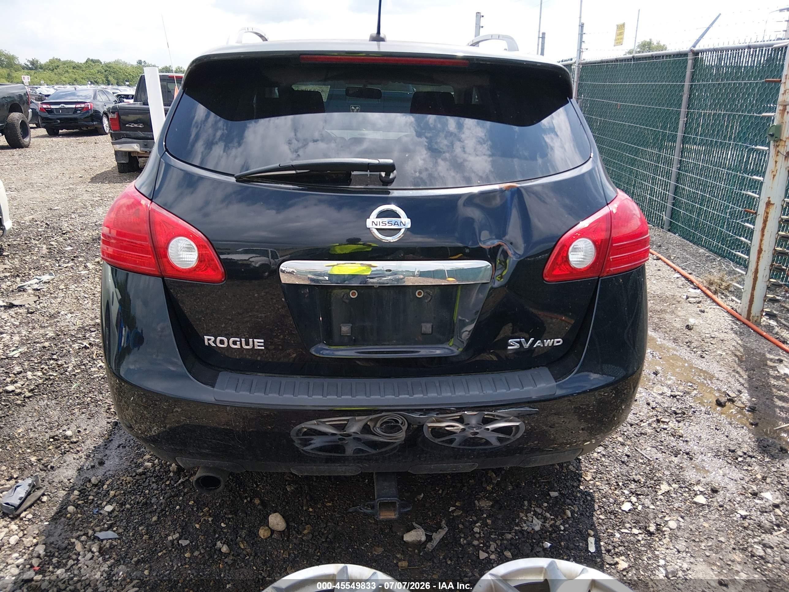 2011 Nissan Rogue Sv Black vin: JN8AS5MV4BW675310