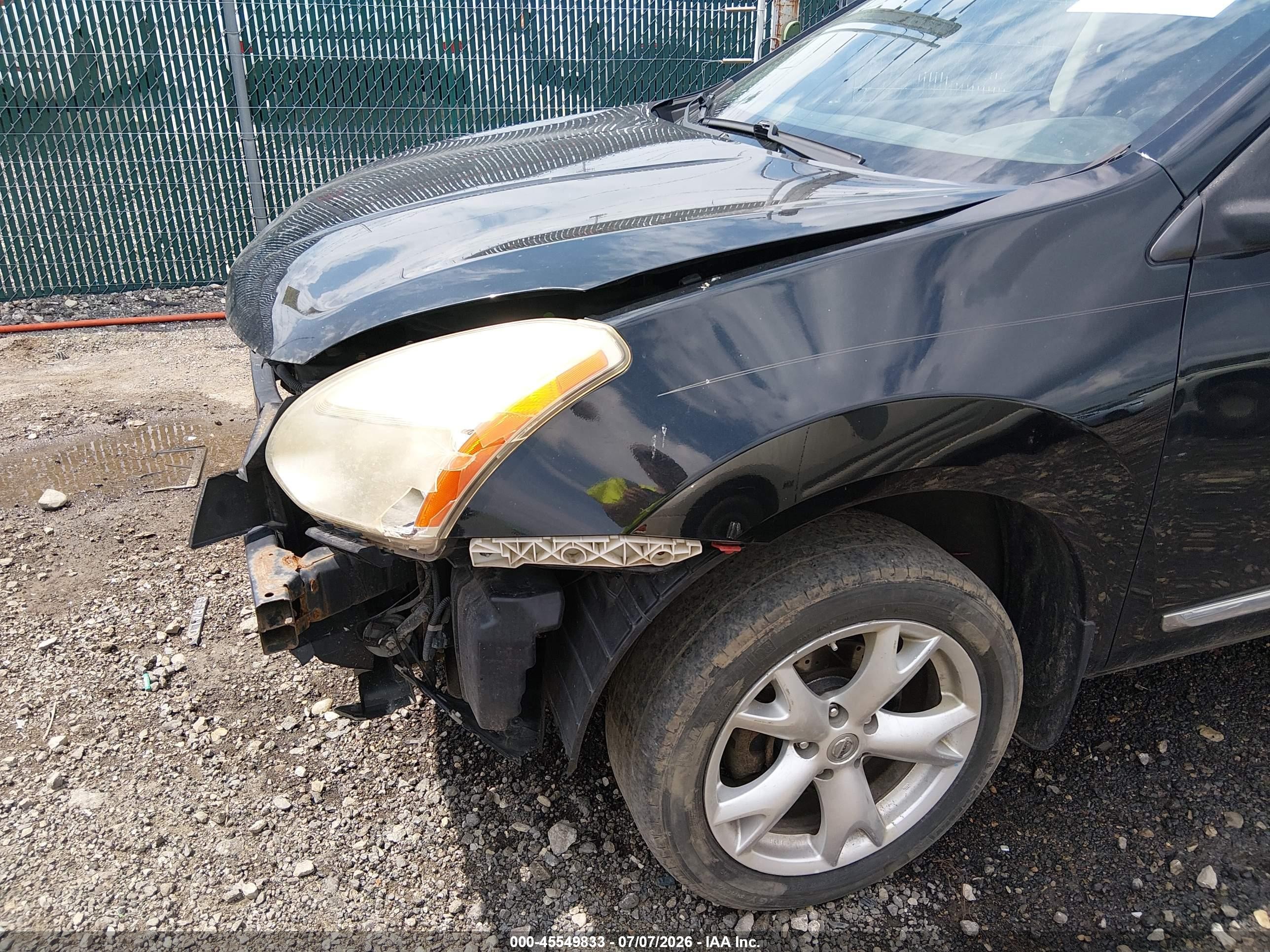 2011 Nissan Rogue Sv Black vin: JN8AS5MV4BW675310