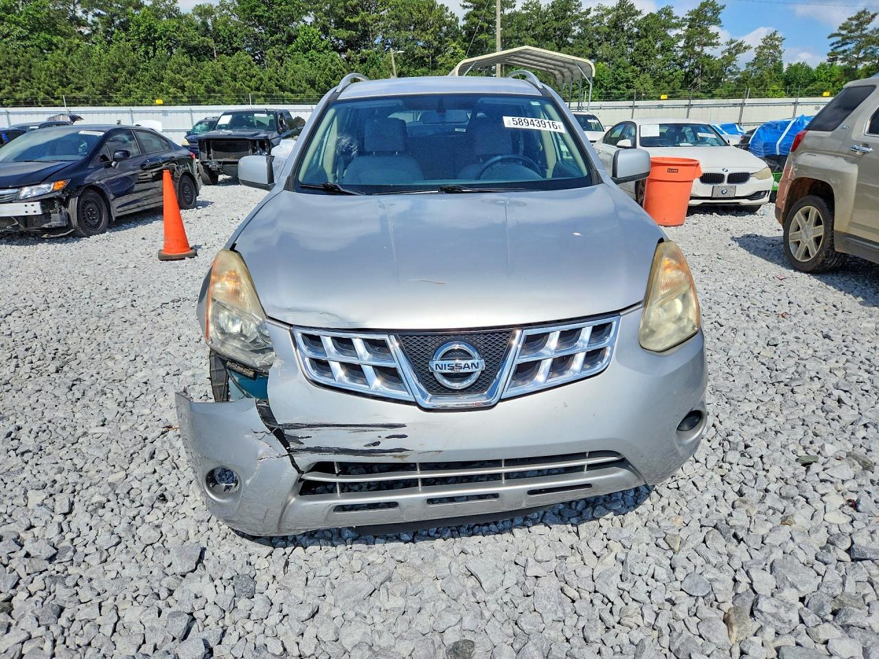 2011 Nissan Rogue S Silver vin: JN8AS5MV4BW676943