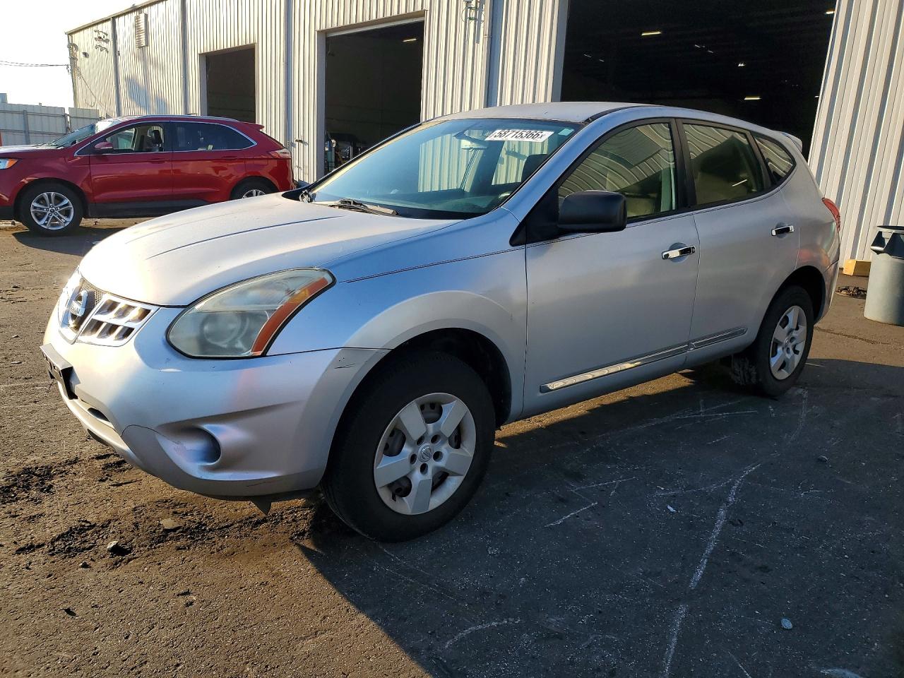 2011 Nissan Rogue S Silver vin: JN8AS5MV4BW681236