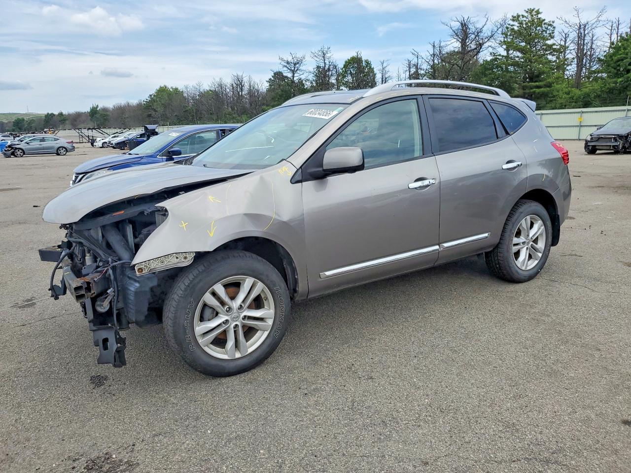 2012 Nissan Rogue S/sv Silver vin: JN8AS5MV4CW353090