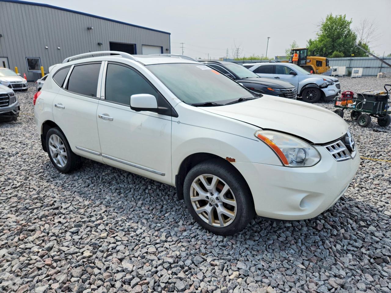 2012 Nissan Rogue S White vin: JN8AS5MV4CW353672