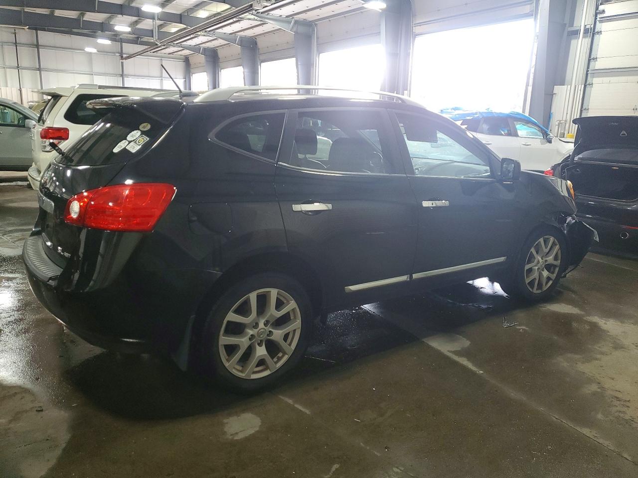 2012 Nissan Rogue S Black vin: JN8AS5MV4CW360461