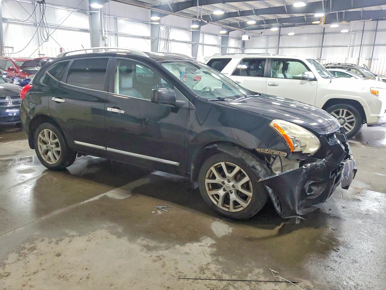2012 Nissan Rogue S Black vin: JN8AS5MV4CW360461