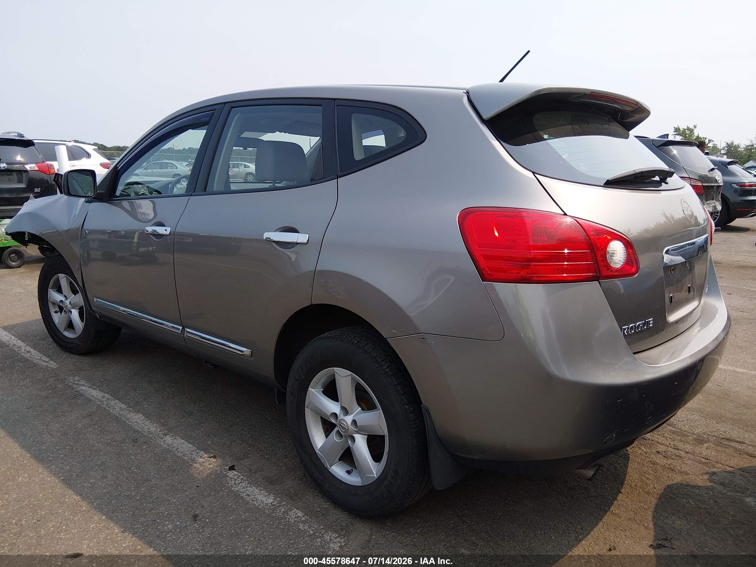 2012 Nissan Rogue S Gray vin: JN8AS5MV4CW362727