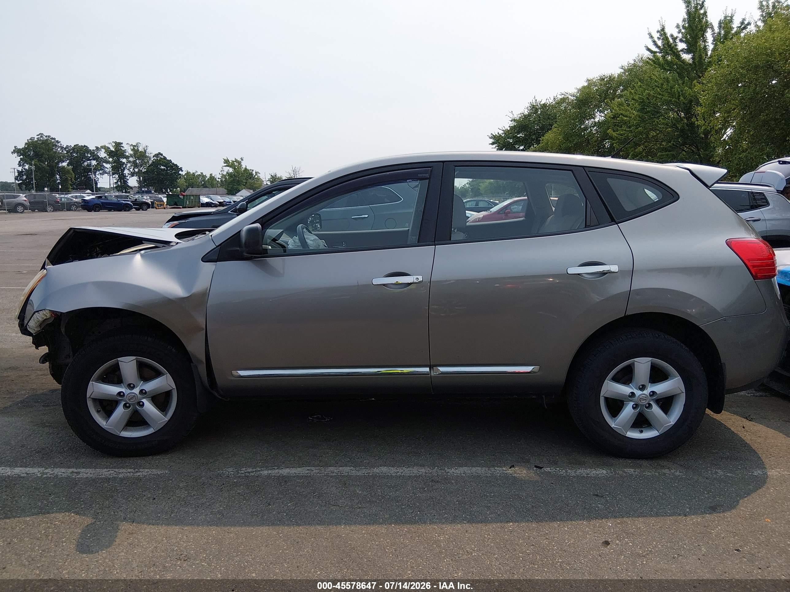 2012 Nissan Rogue S Gray vin: JN8AS5MV4CW362727
