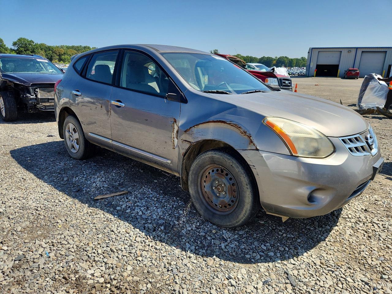 2012 Nissan Rogue S Серый vin: JN8AS5MV4CW374327