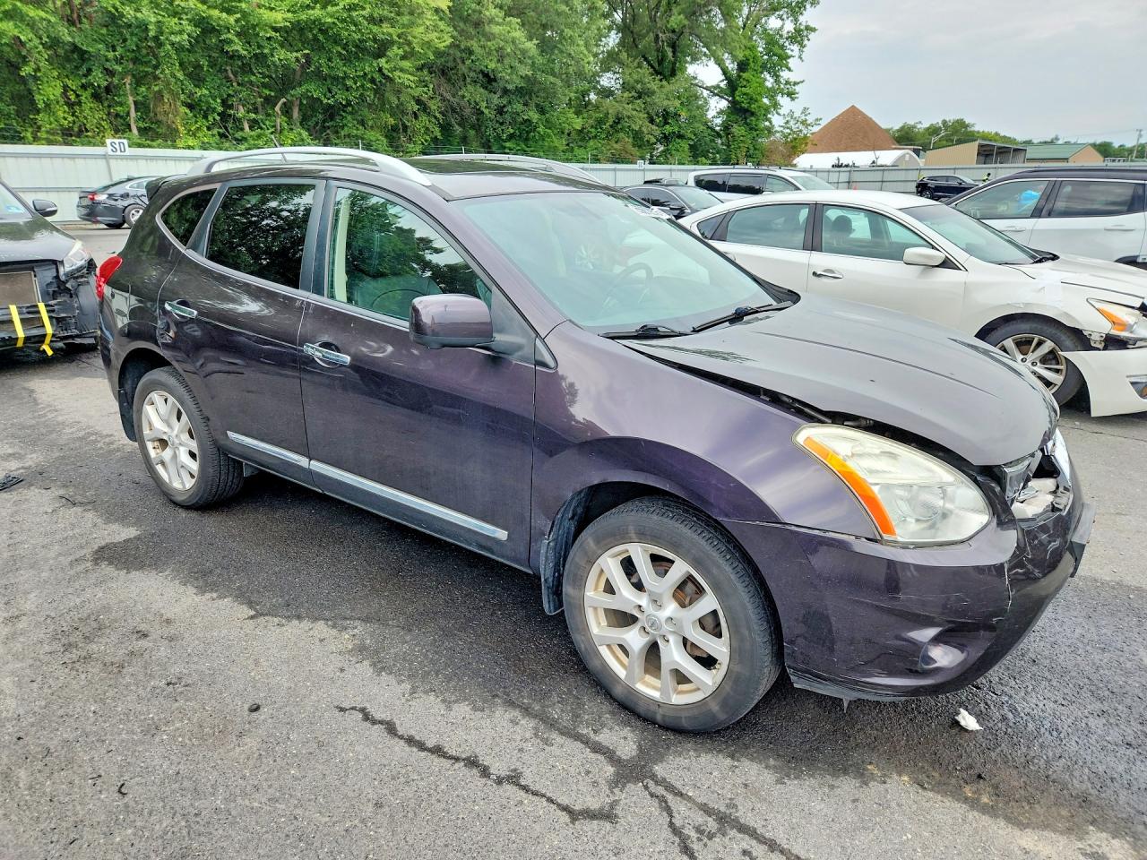 2012 Nissan Rogue S Purple vin: JN8AS5MV4CW375297