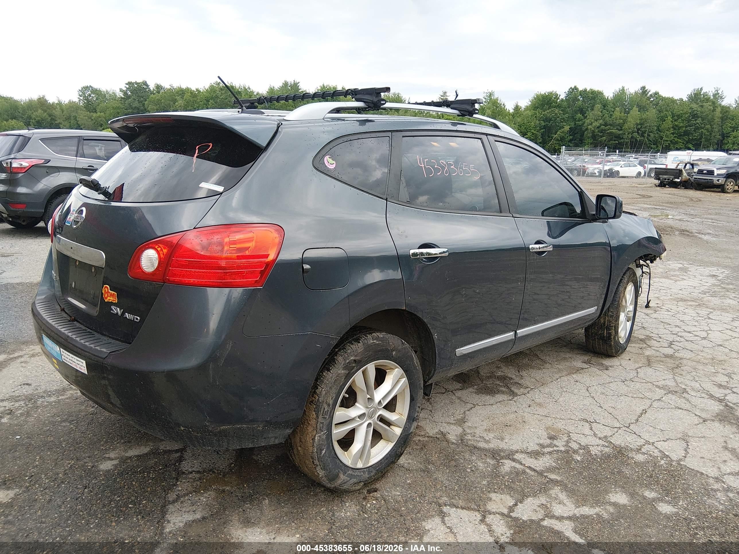 2012 Nissan Rogue Sv Blue vin: JN8AS5MV4CW381293