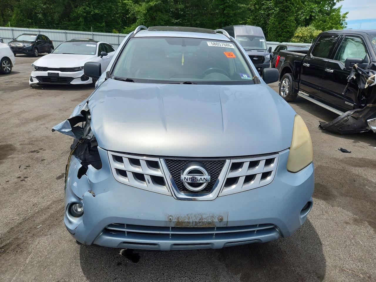 2012 Nissan Rogue S Silver vin: JN8AS5MV4CW383772