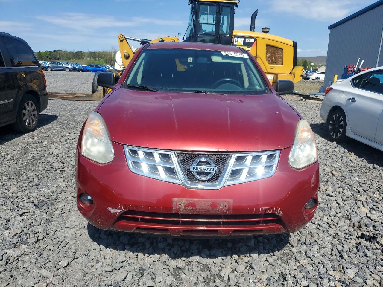 2012 Nissan Rogue S Red vin: JN8AS5MV4CW384467