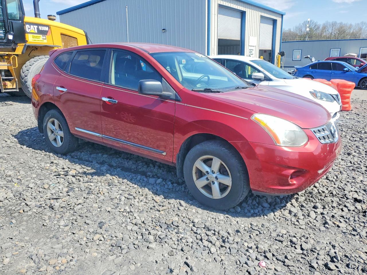 2012 Nissan Rogue S Red vin: JN8AS5MV4CW384467