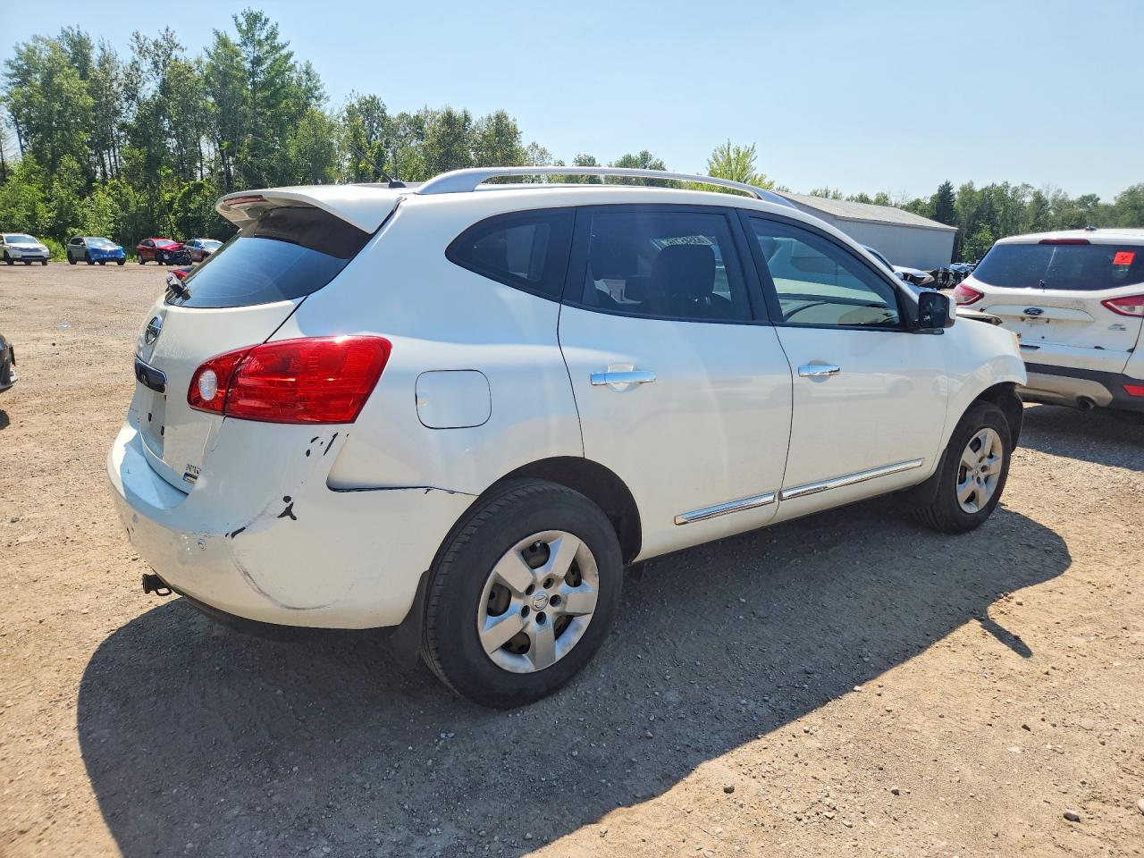 2012 Nissan Rogue S White vin: JN8AS5MV4CW385618