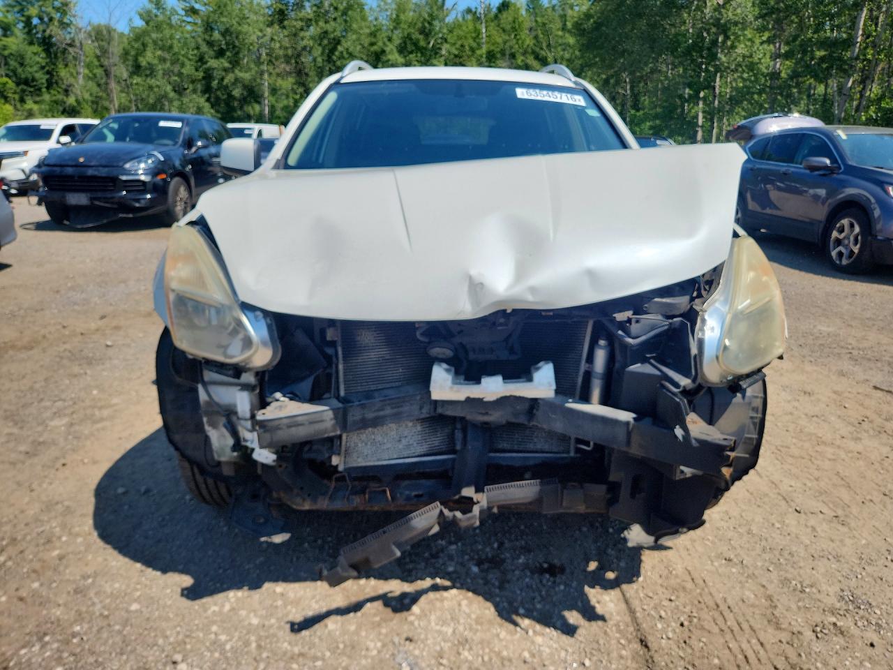 2012 Nissan Rogue S White vin: JN8AS5MV4CW385618