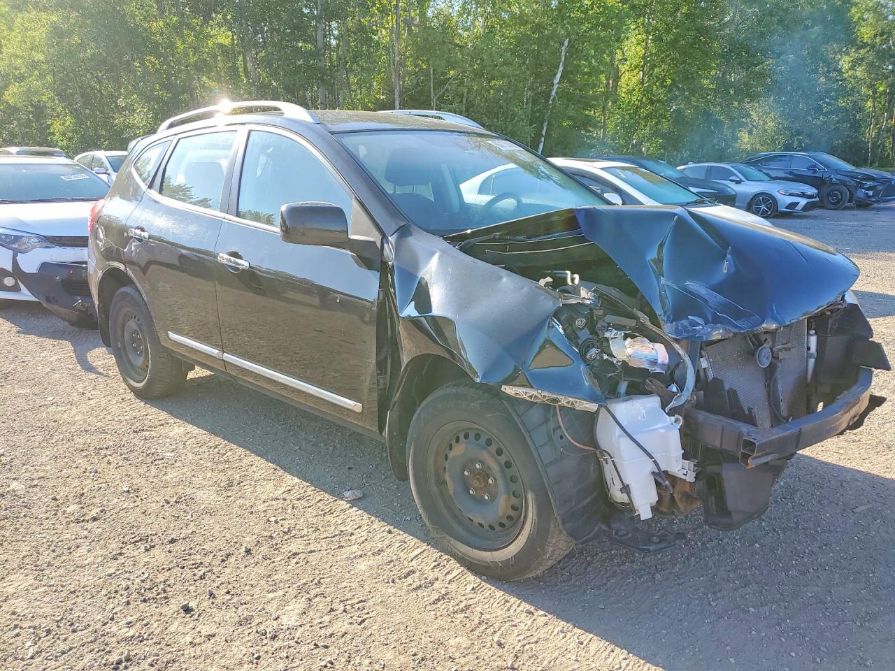 2012 Nissan Rogue S Black vin: JN8AS5MV4CW389328
