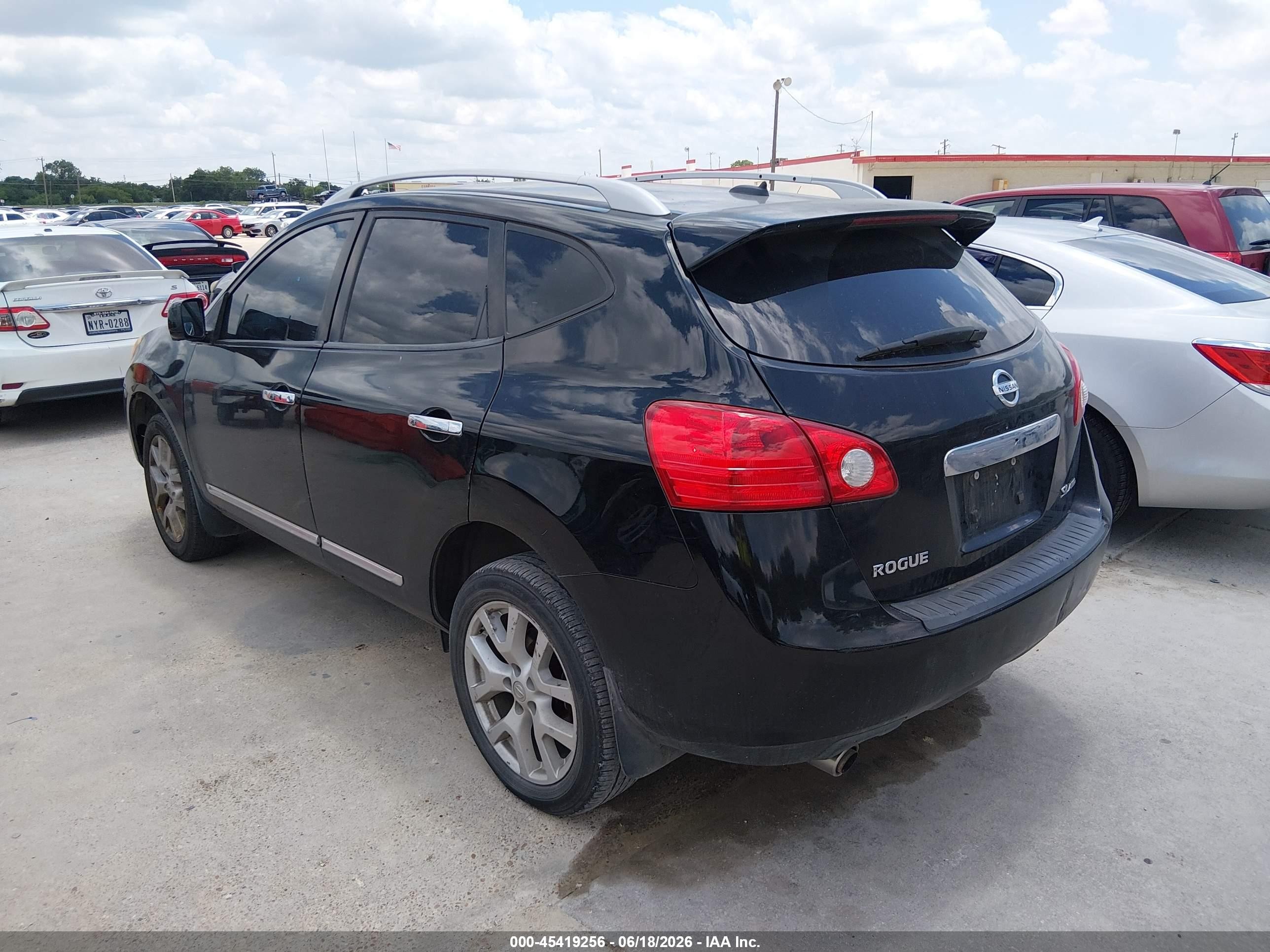 2012 Nissan Rogue Sv W/sl Pkg Black vin: JN8AS5MV4CW392472