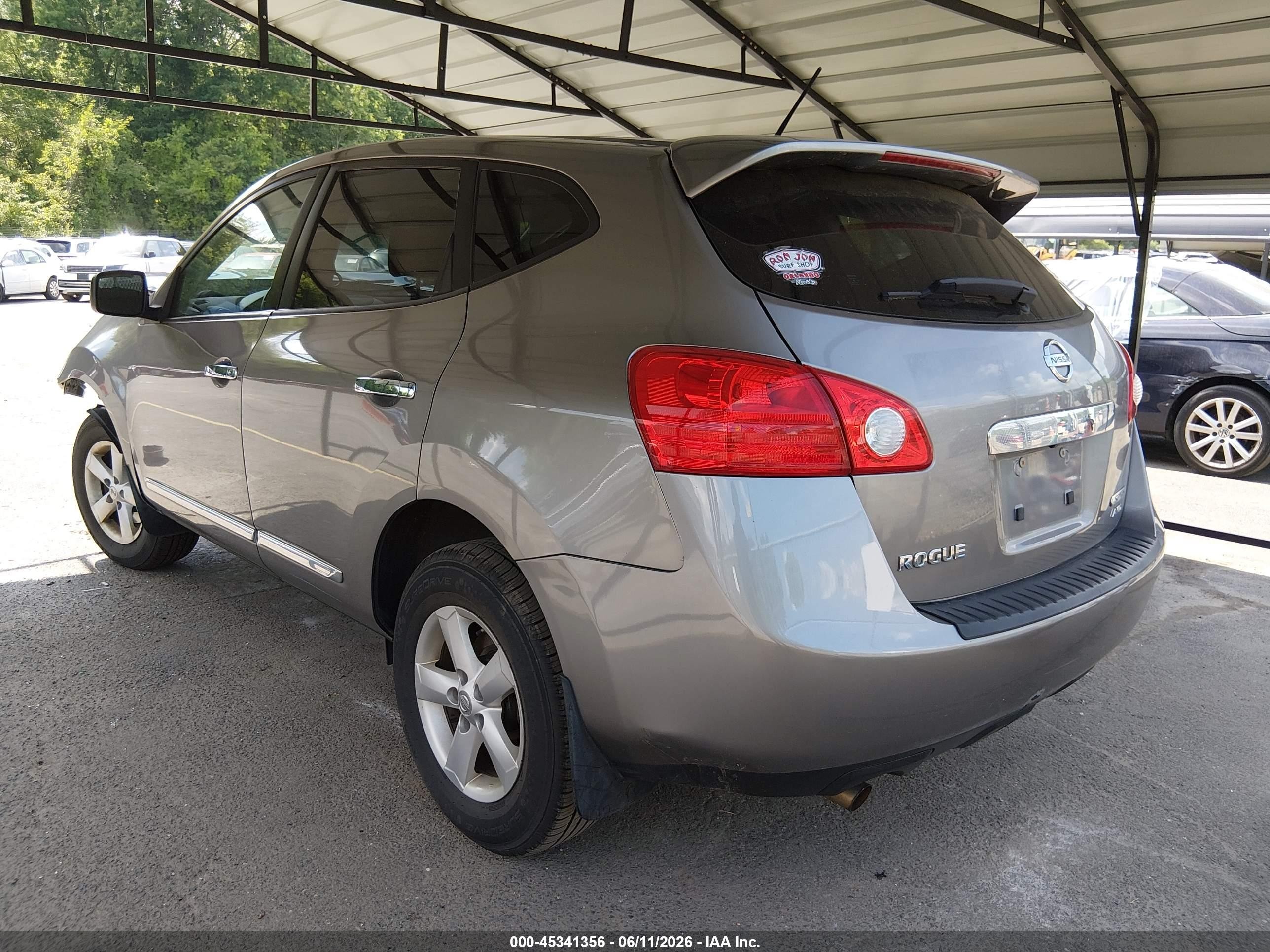 2012 Nissan Rogue S Gray vin: JN8AS5MV4CW402448
