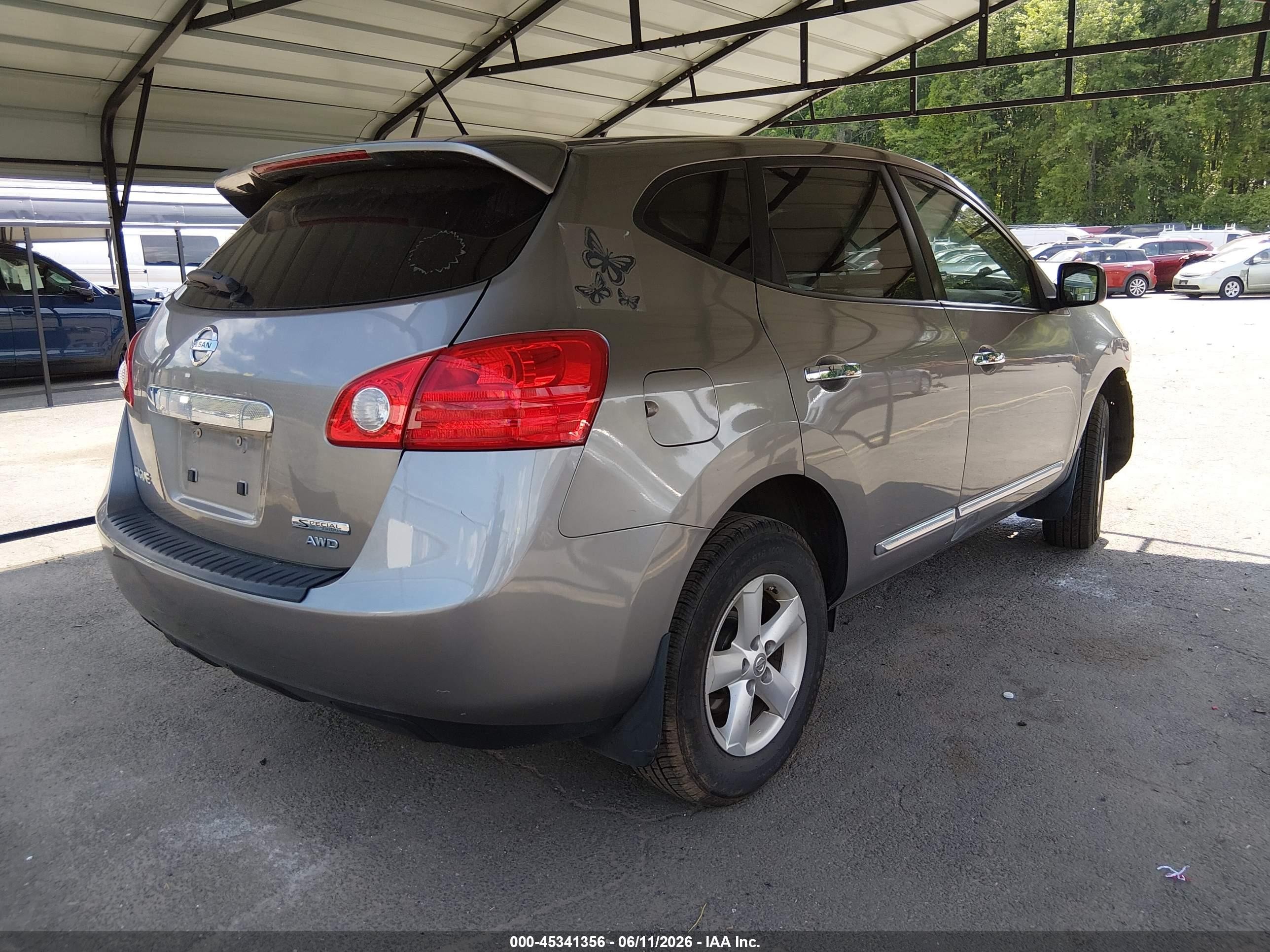 2012 Nissan Rogue S Gray vin: JN8AS5MV4CW402448